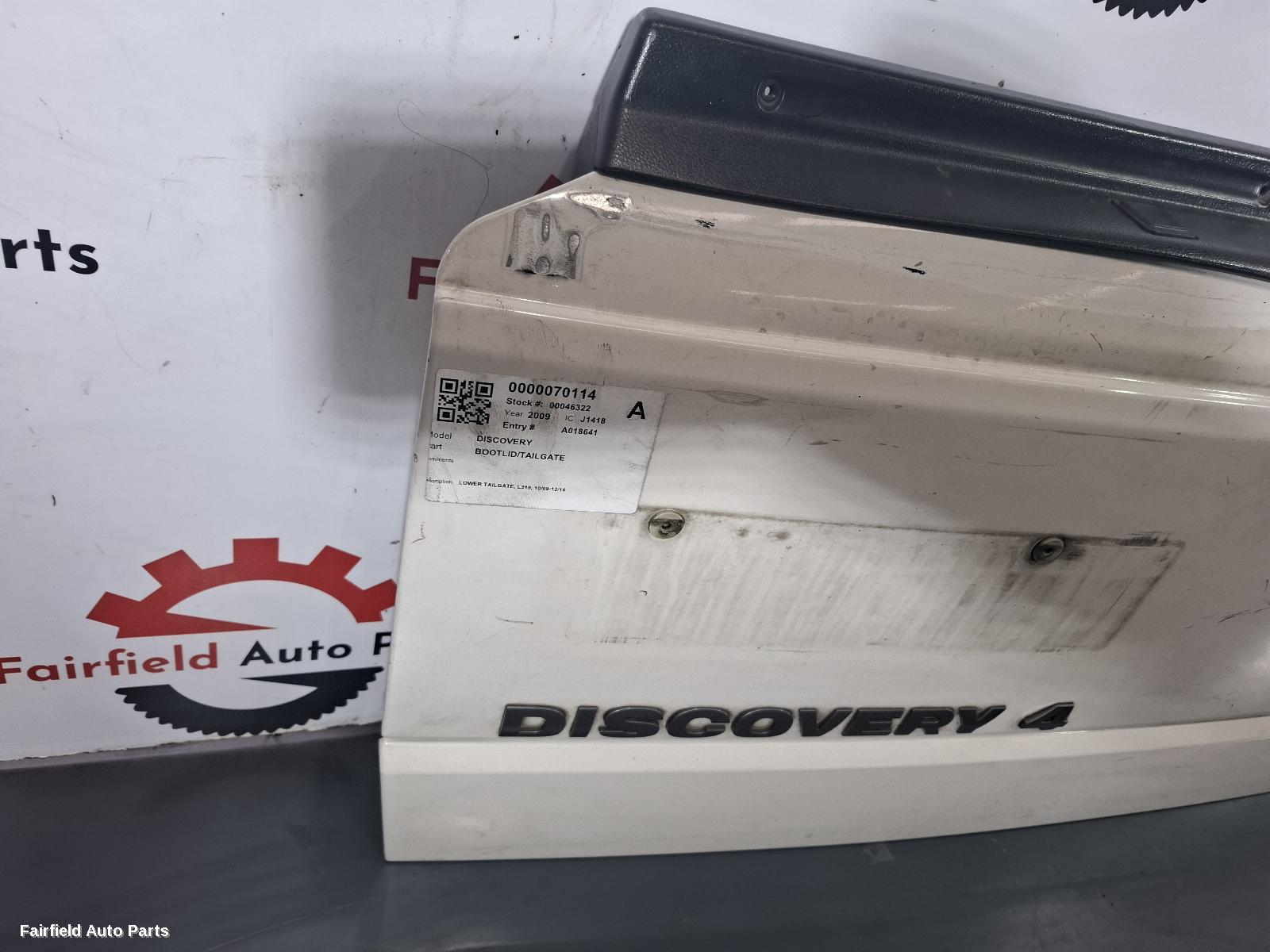 2009-2016 Land Rover Discovery Bootlid Tailgate