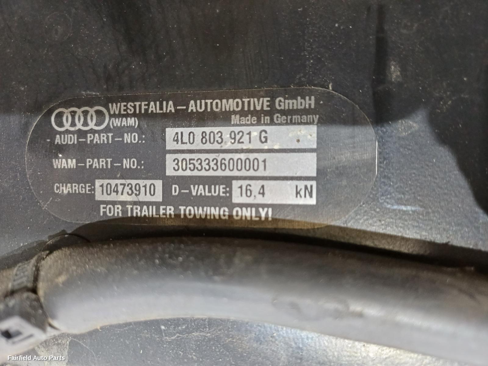 2006-2015 Audi Q7 R Bar Bracket Reinfo