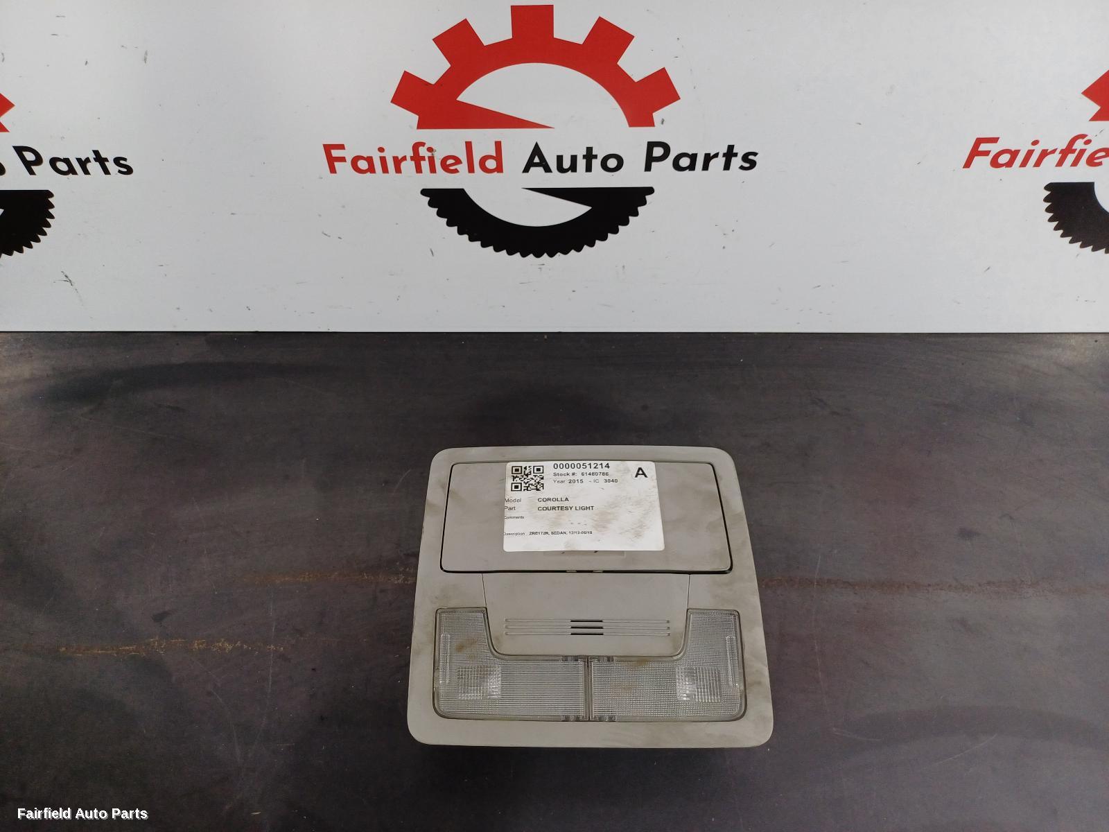 2013-2019 Toyota Corolla Courtesy Light