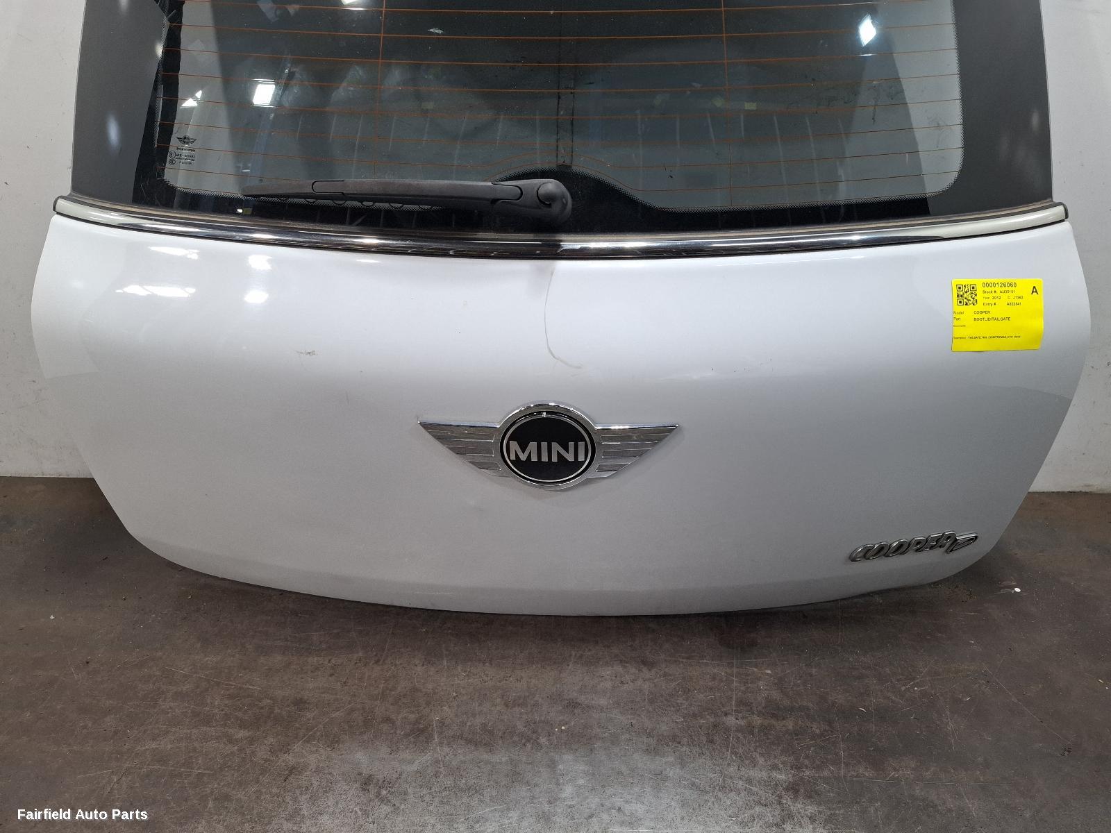 2011-2016 Mini Cooper Bootlid Tailgate