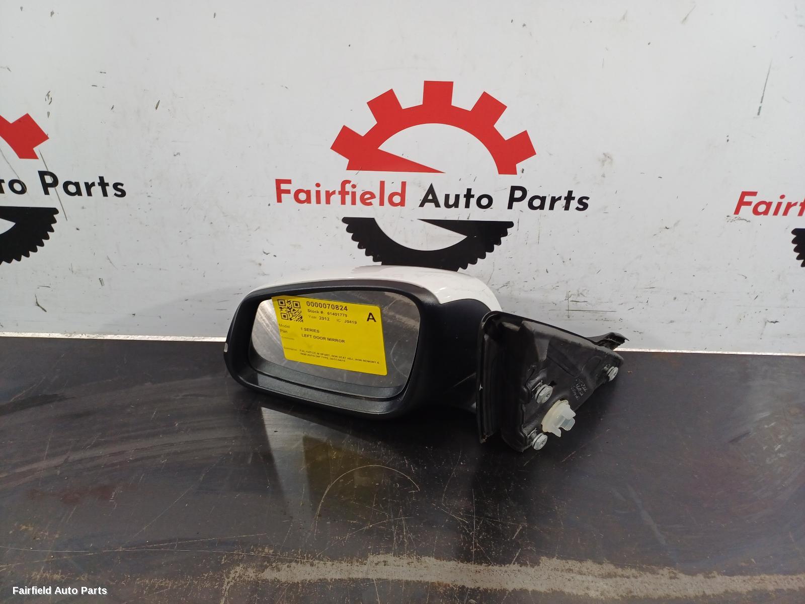 2011-2019 Bmw 1 Series Left Door Mirror