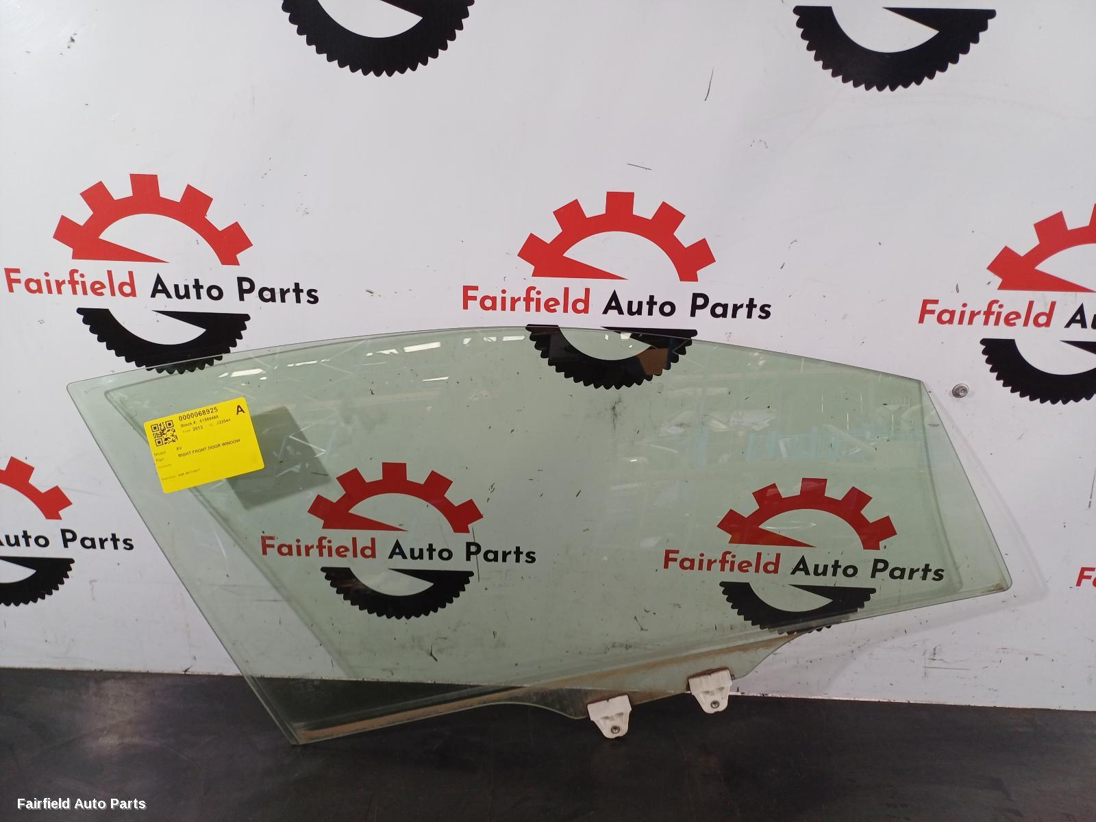 2011-2017 Subaru Xv Right Front Door Window