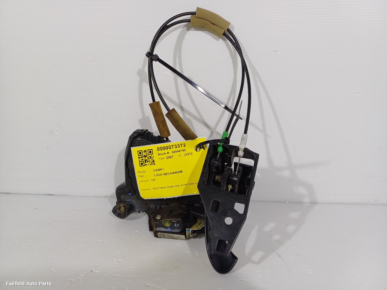 2006-2011 Toyota Camry Door Boot Gate Lock
