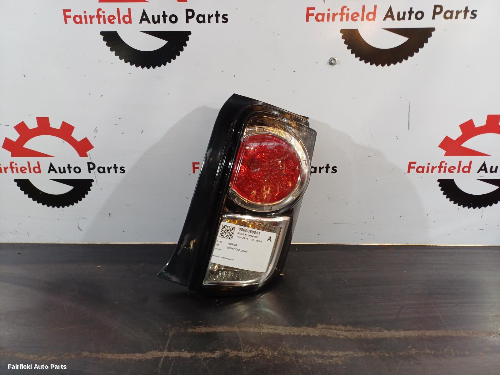 2007-2015 Toyota Rukus Right Taillight