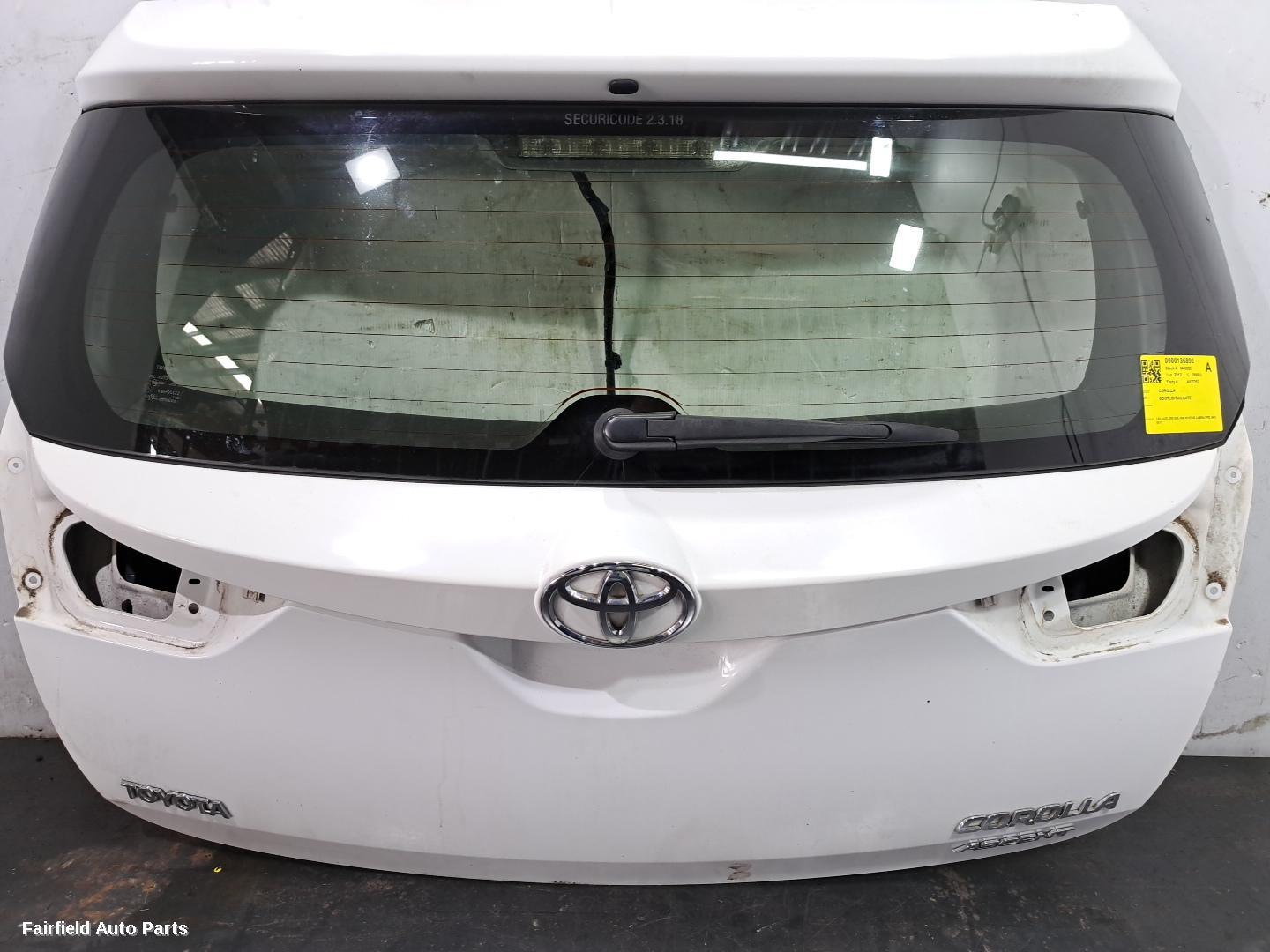 2012-2015 Toyota Corolla Bootlid Tailgate