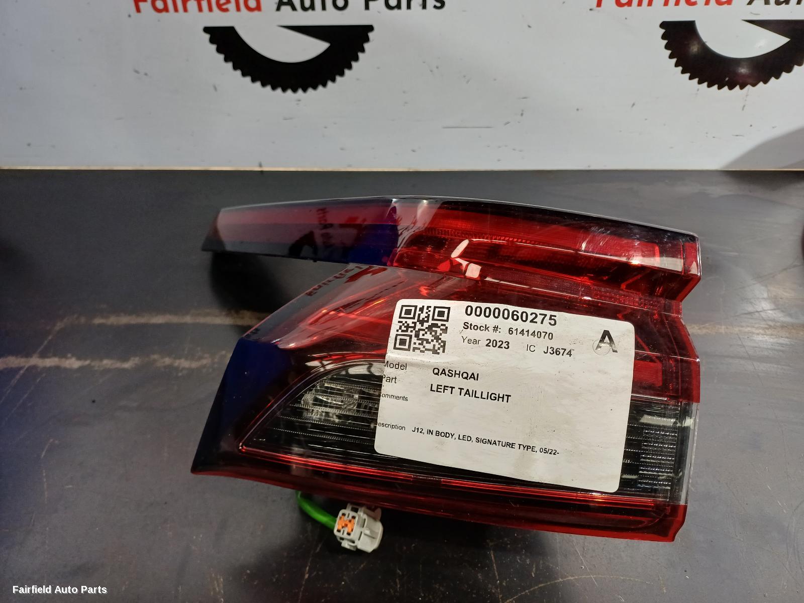 2022-2024 Nissan Qashqai Left Taillight