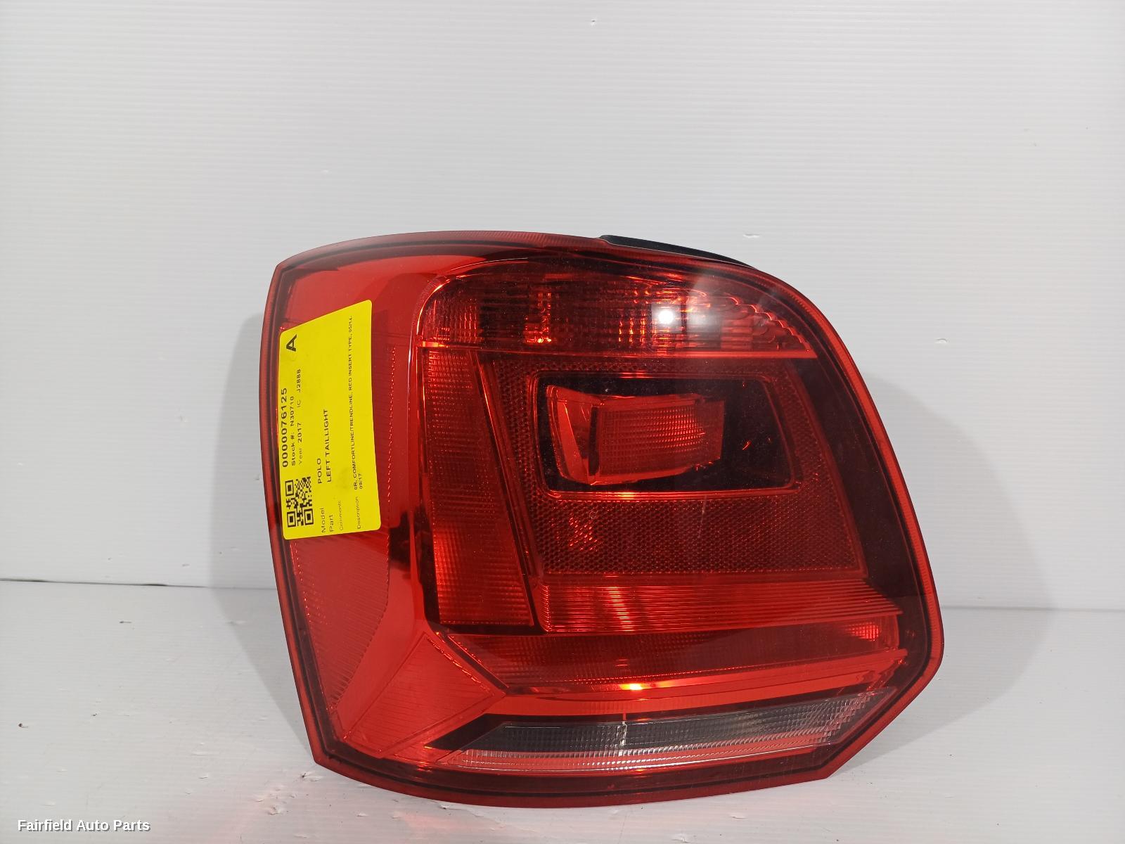 2014-2017 Volkswagen Polo Left Taillight
