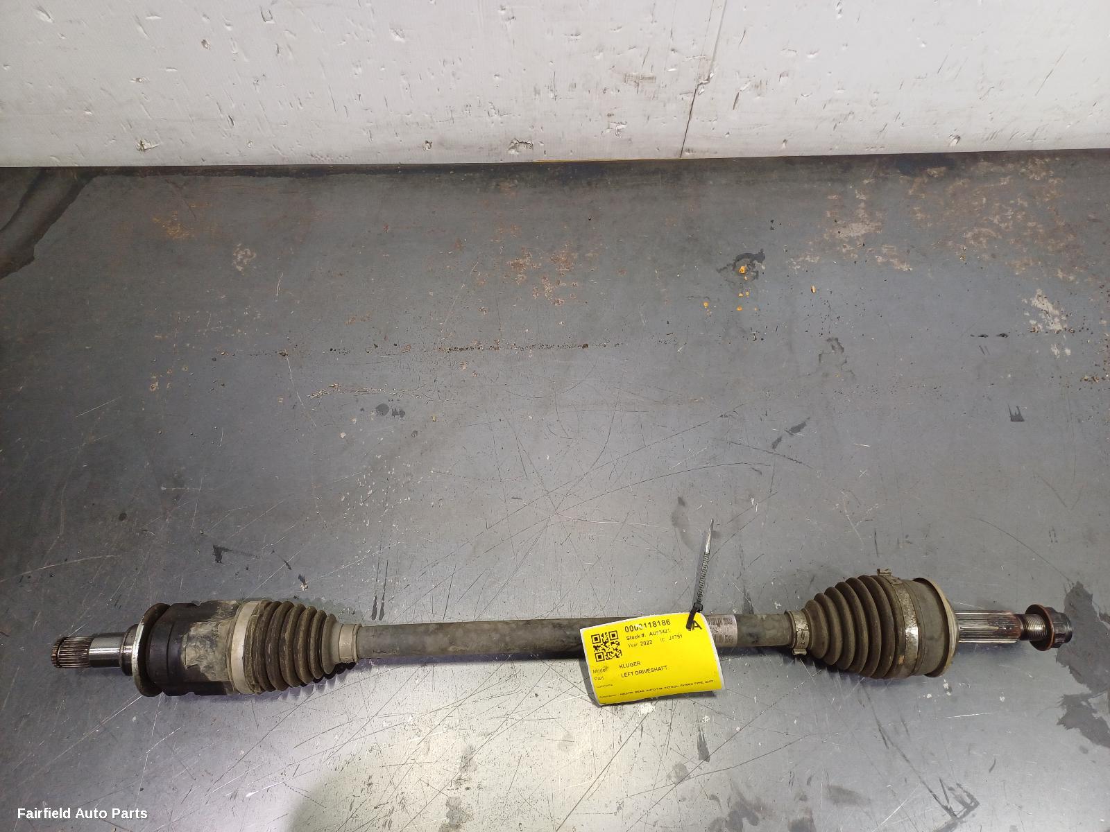 2021-2025 Toyota Kluger Left Driveshaft