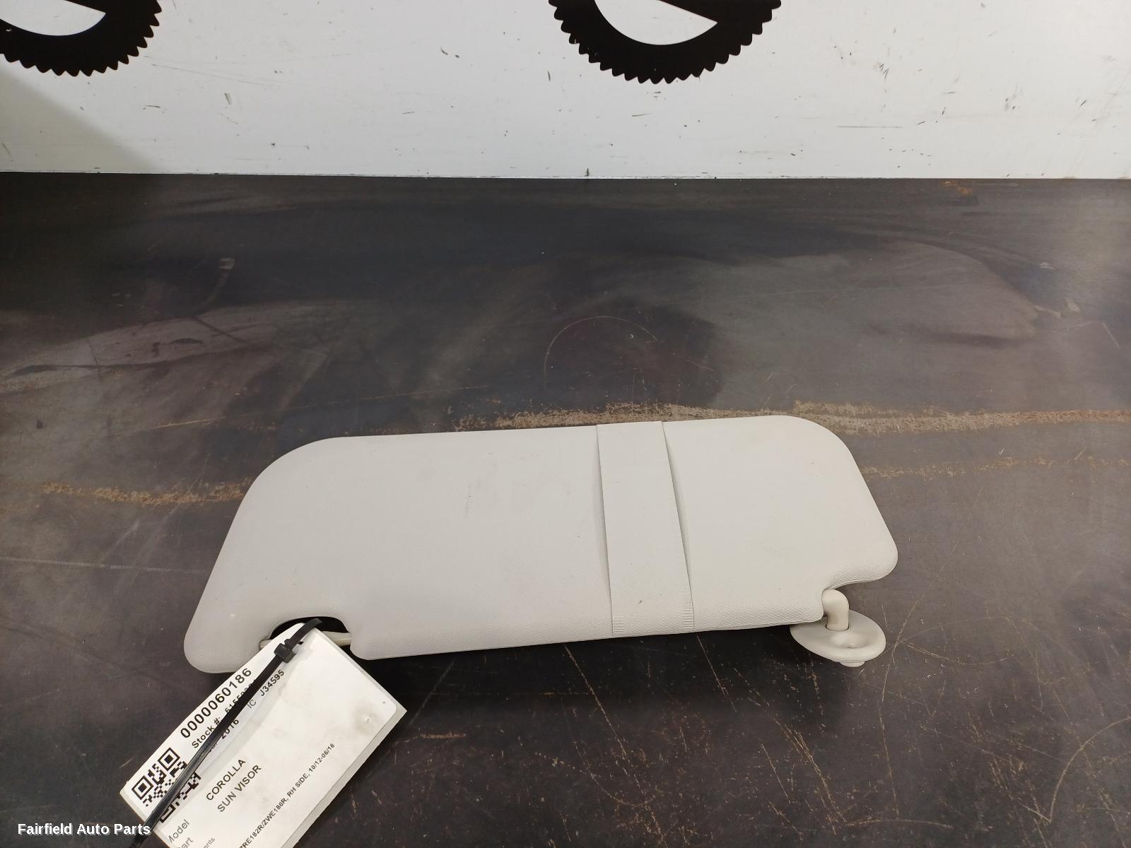 2012-2018 Toyota Corolla Sunvisor