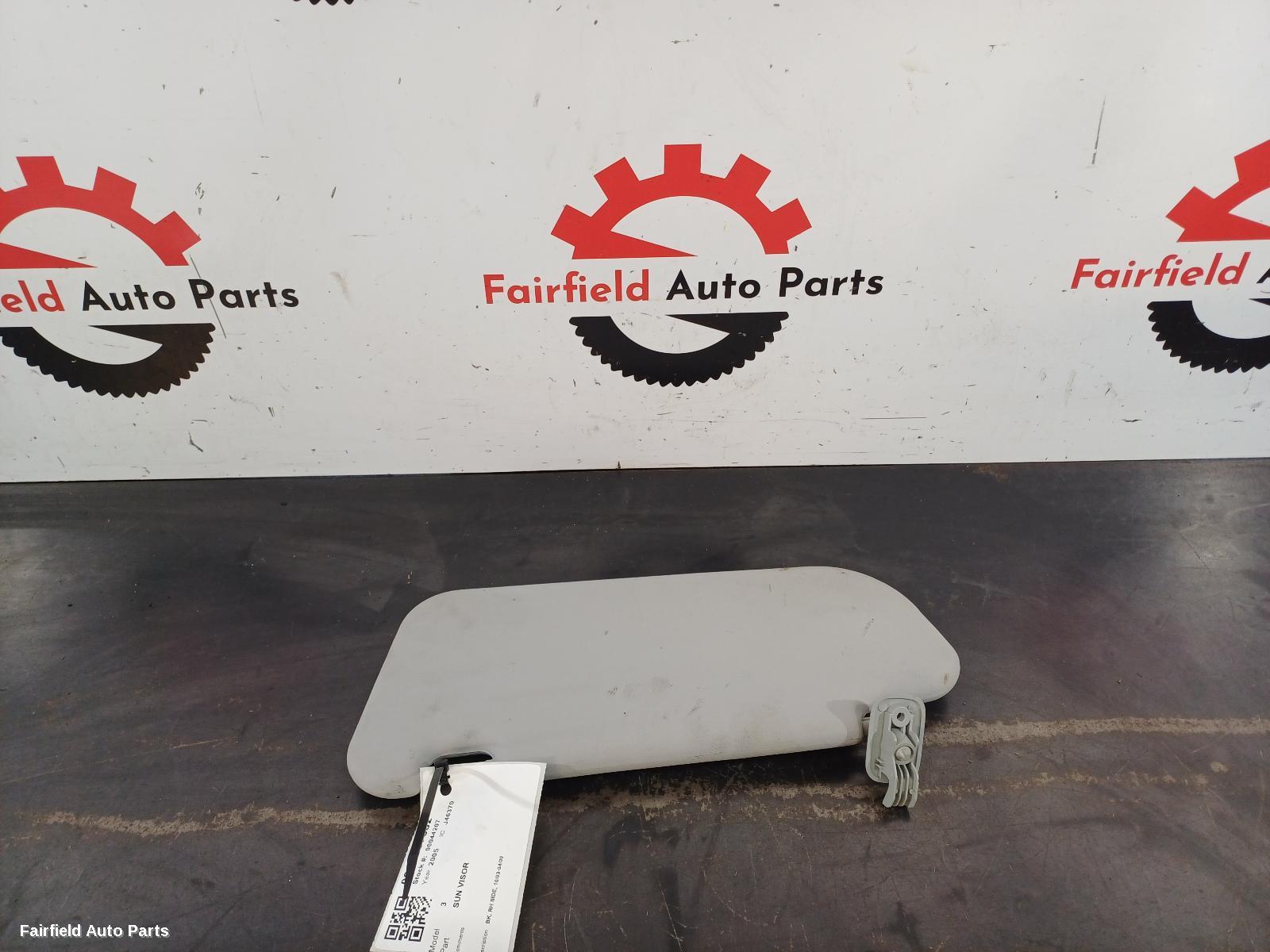 2003-2009 Mazda 3 Sunvisor