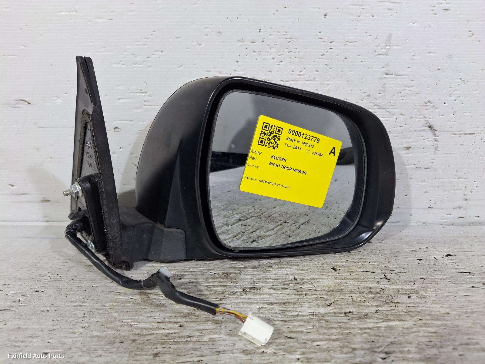 2010-2014 Toyota Kluger Right Door Mirror