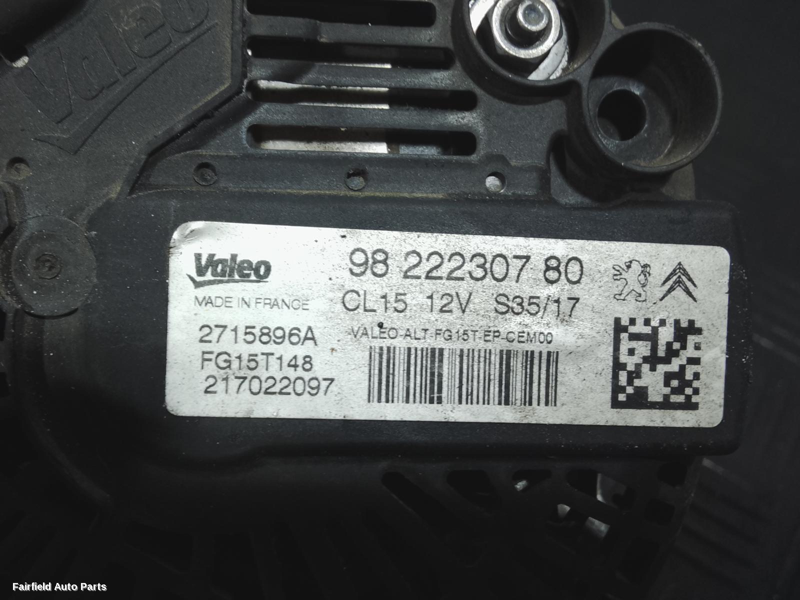 2016-2023 Peugeot 3008 Alternator