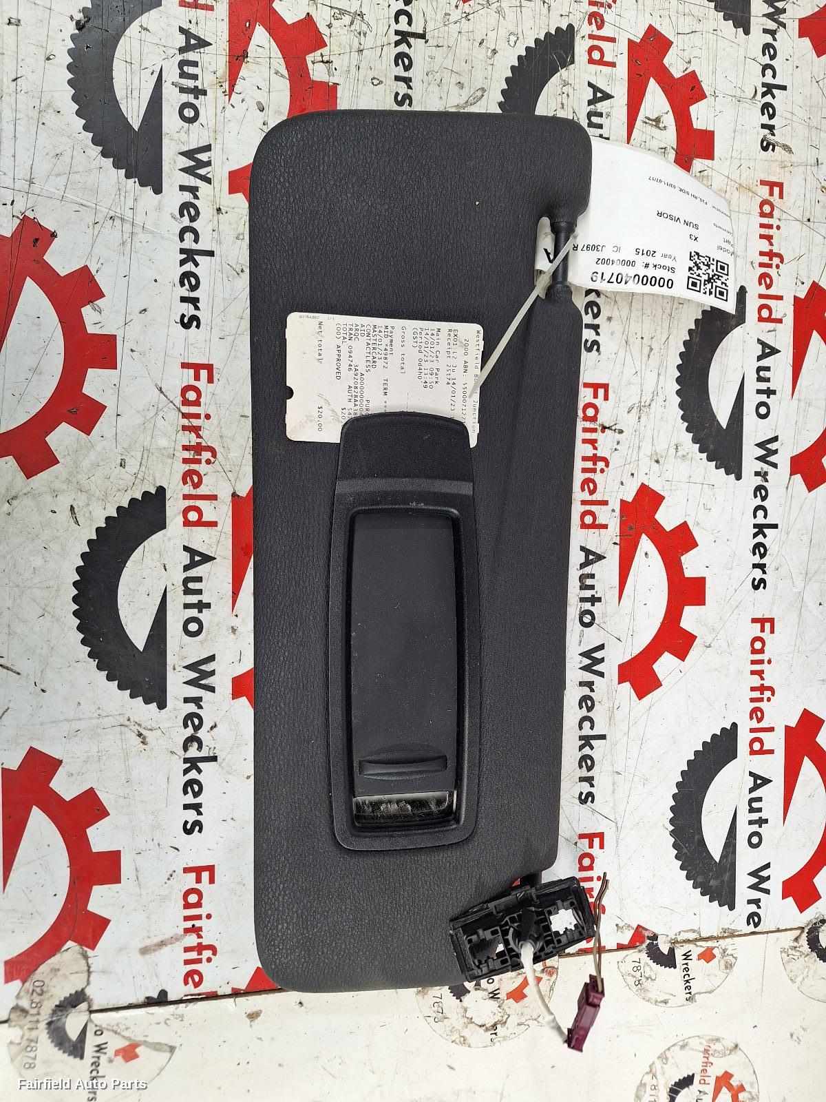 2011-2017 Bmw X3 Sunvisor