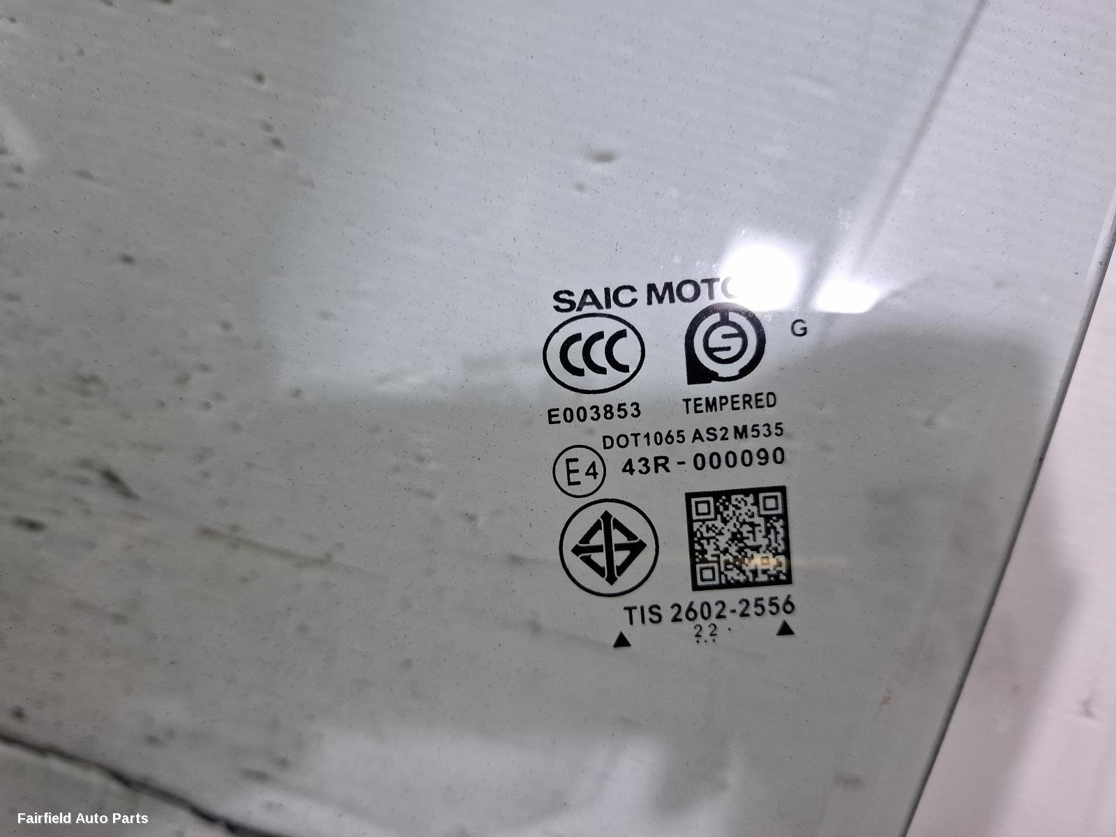 2017-2024 Mg Zs Left Rear Door Window