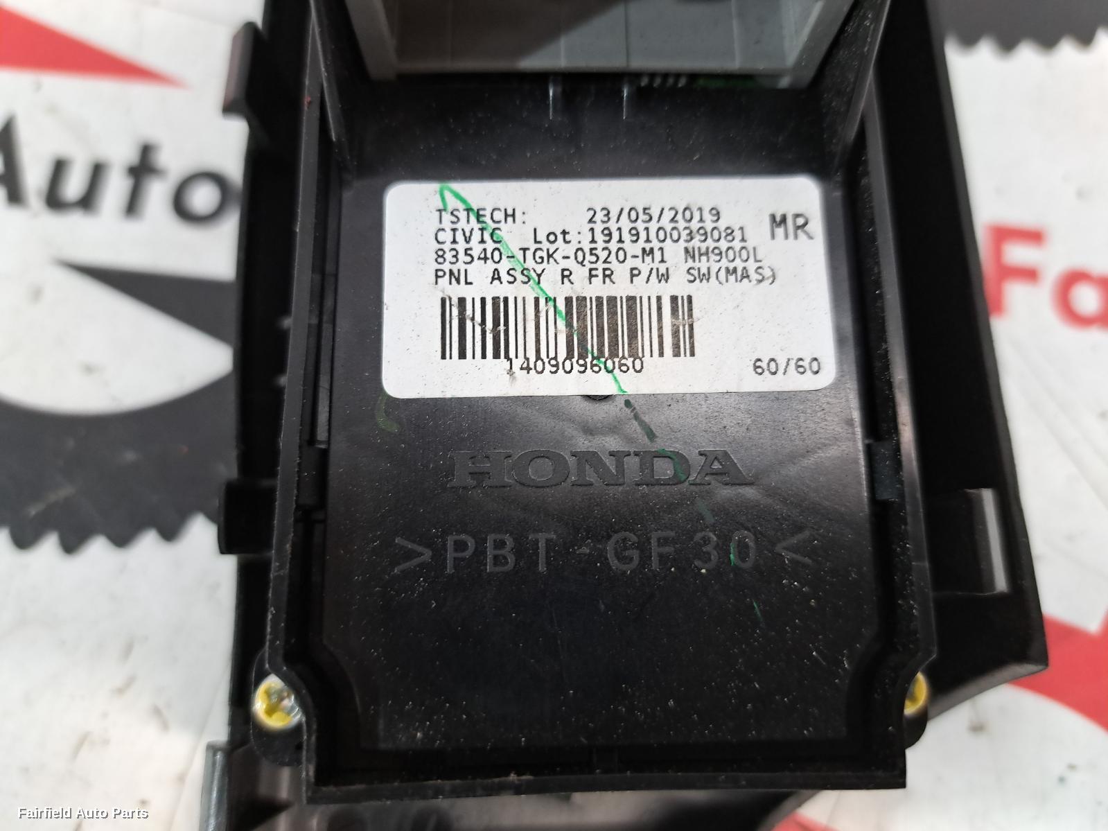 2016-2021 Honda Civic Pwr Dr Wind Switch