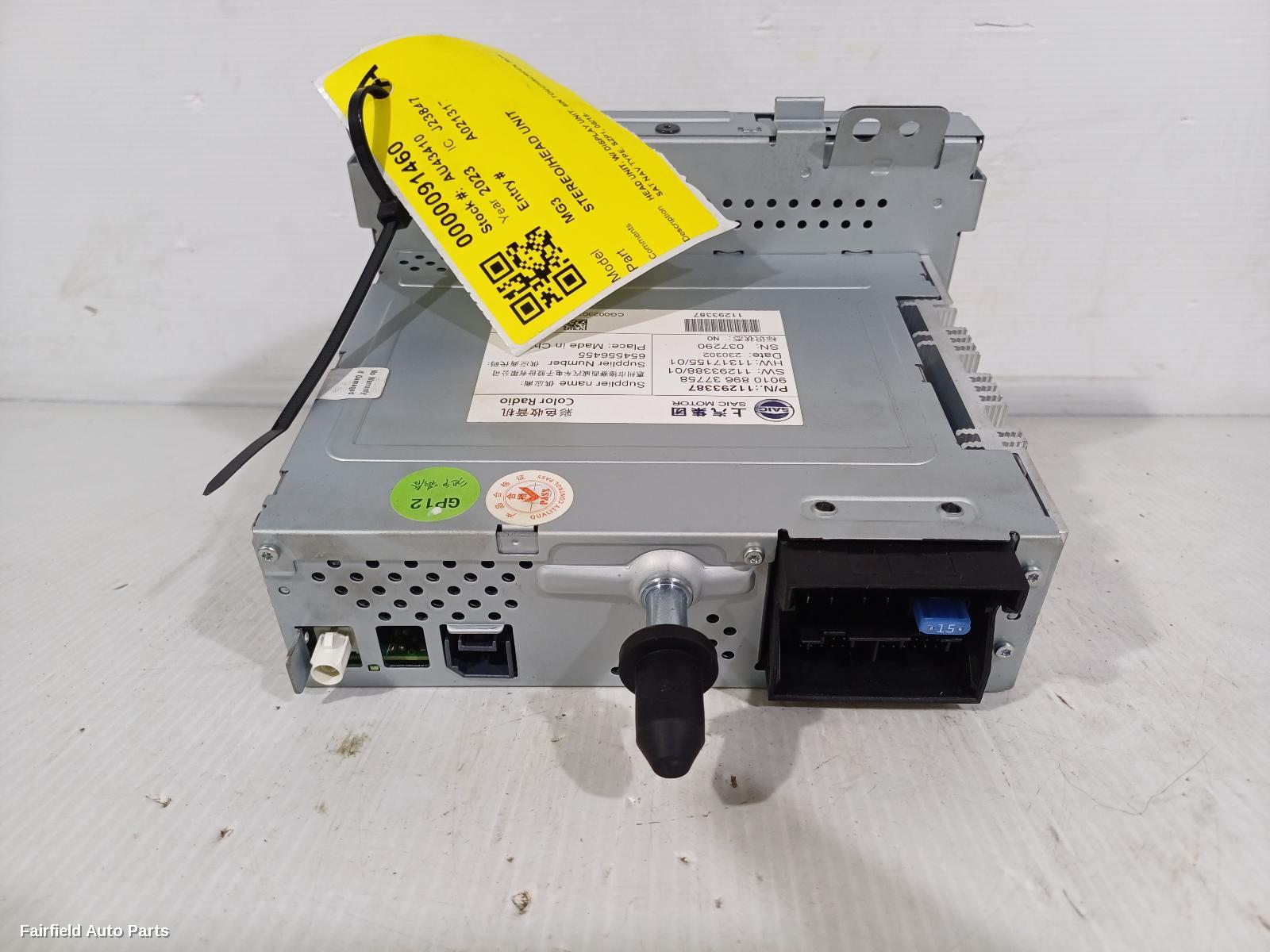2018-2024 Mg Mg3 Radio Cd Dvd Sat Tv