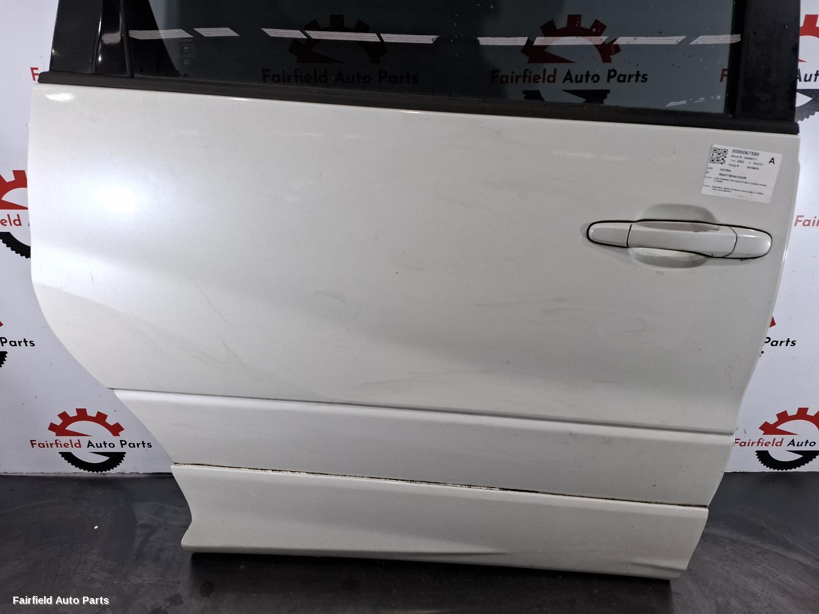 2000-2006 Toyota Estima Right Rear Door Sliding