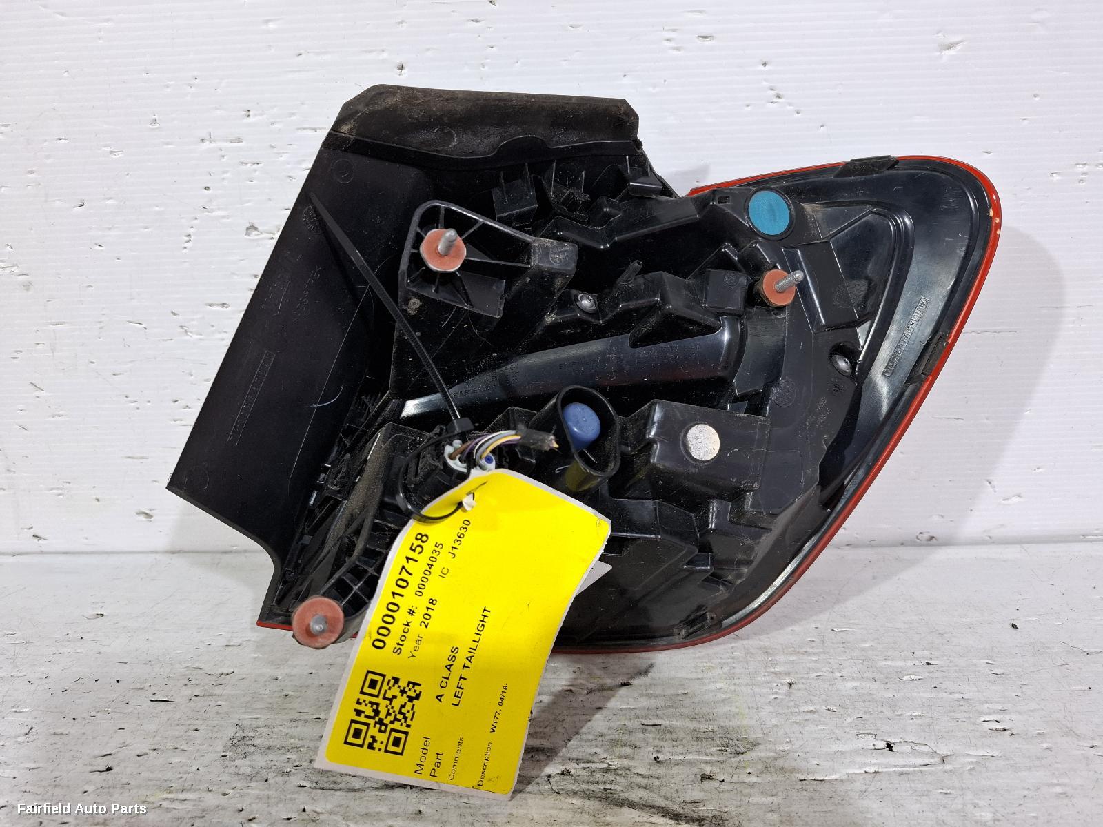 2018-2023 Mercedes A Class Left Taillight
