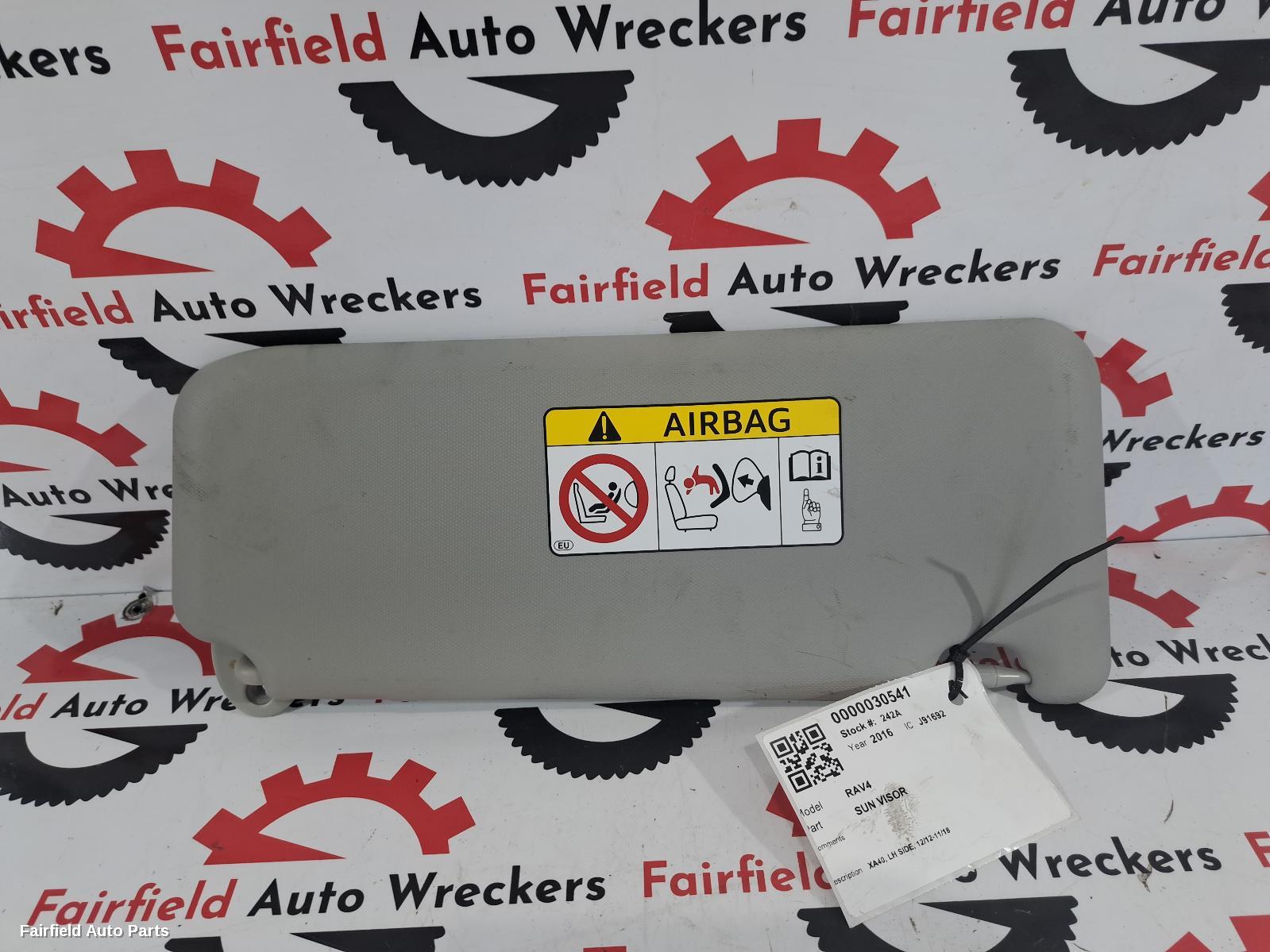 2012-2018 Toyota Rav4 Sunvisor