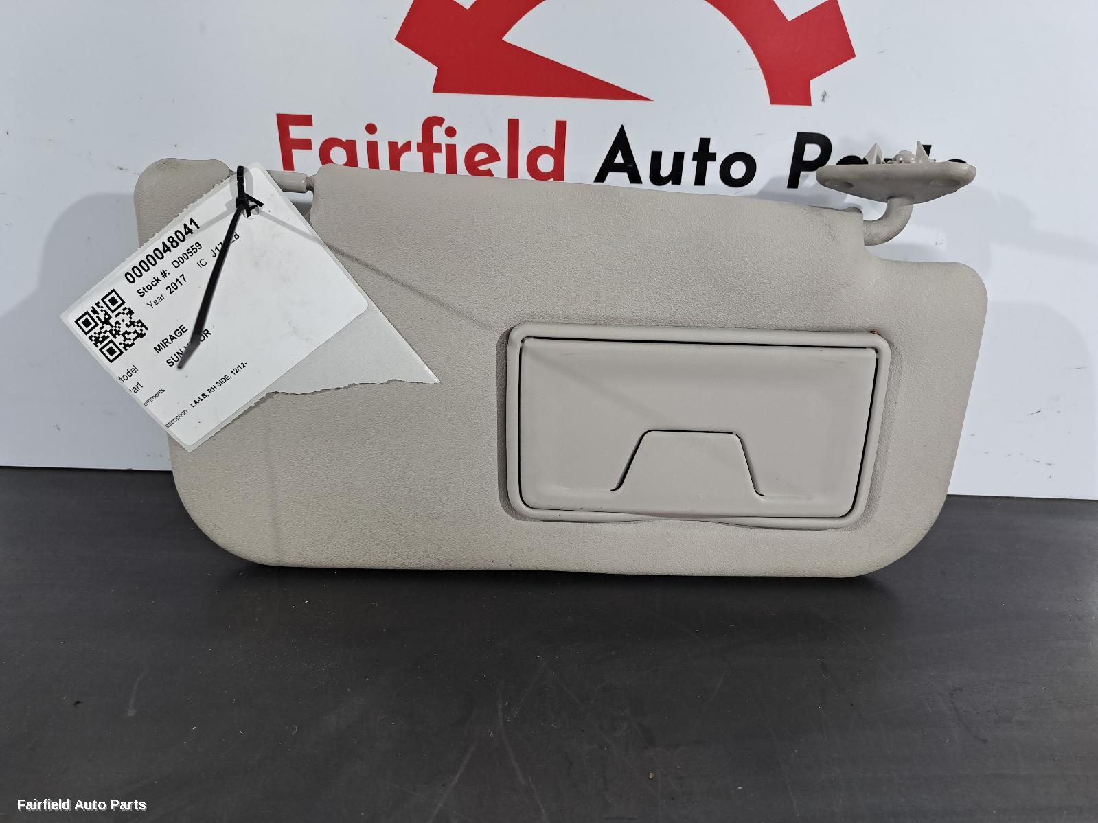 2012-2023 Mitsubishi Mirage Sunvisor