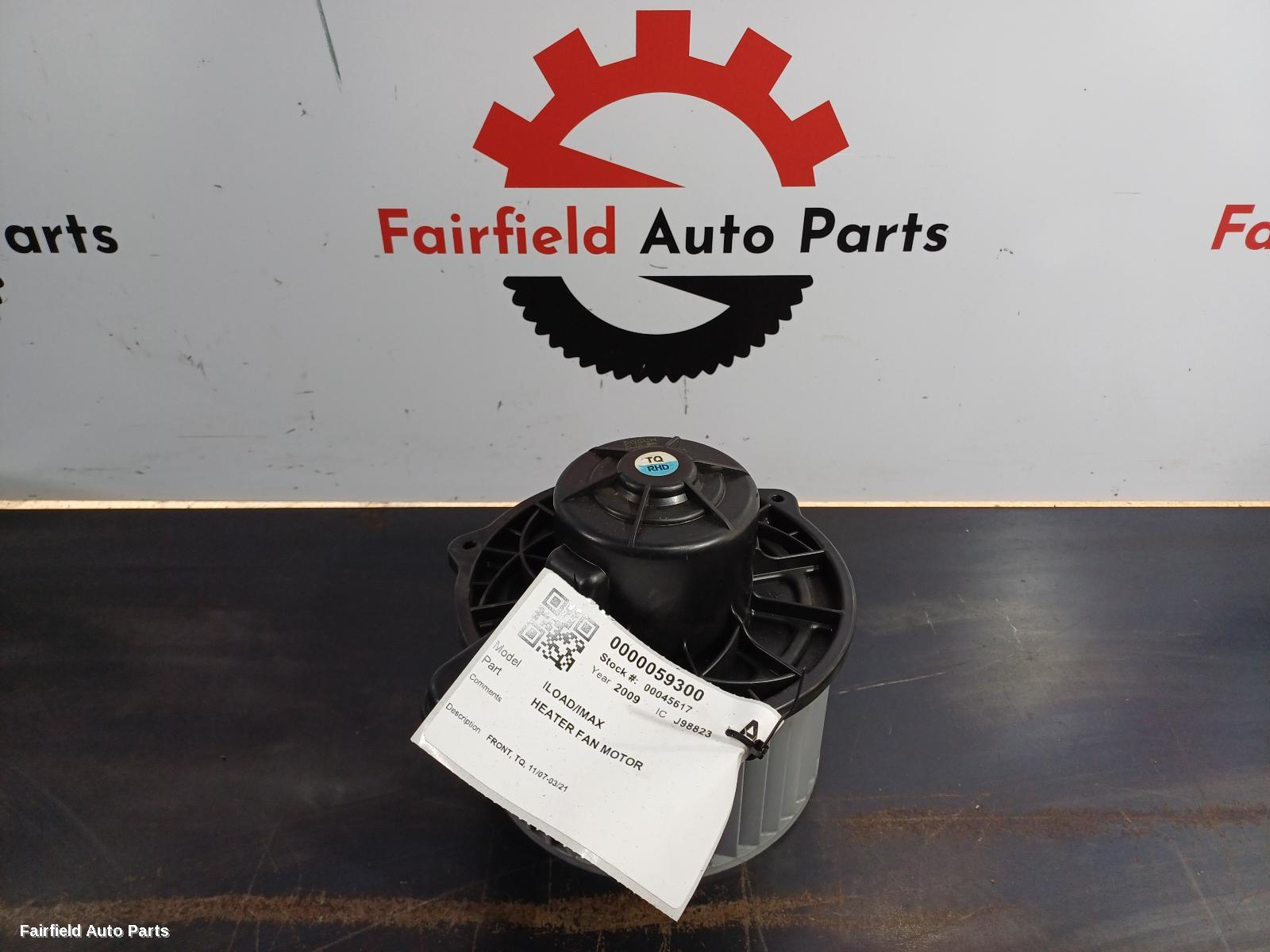 2007-2021 Hyundai Iload/imax Heater Fan Motor
