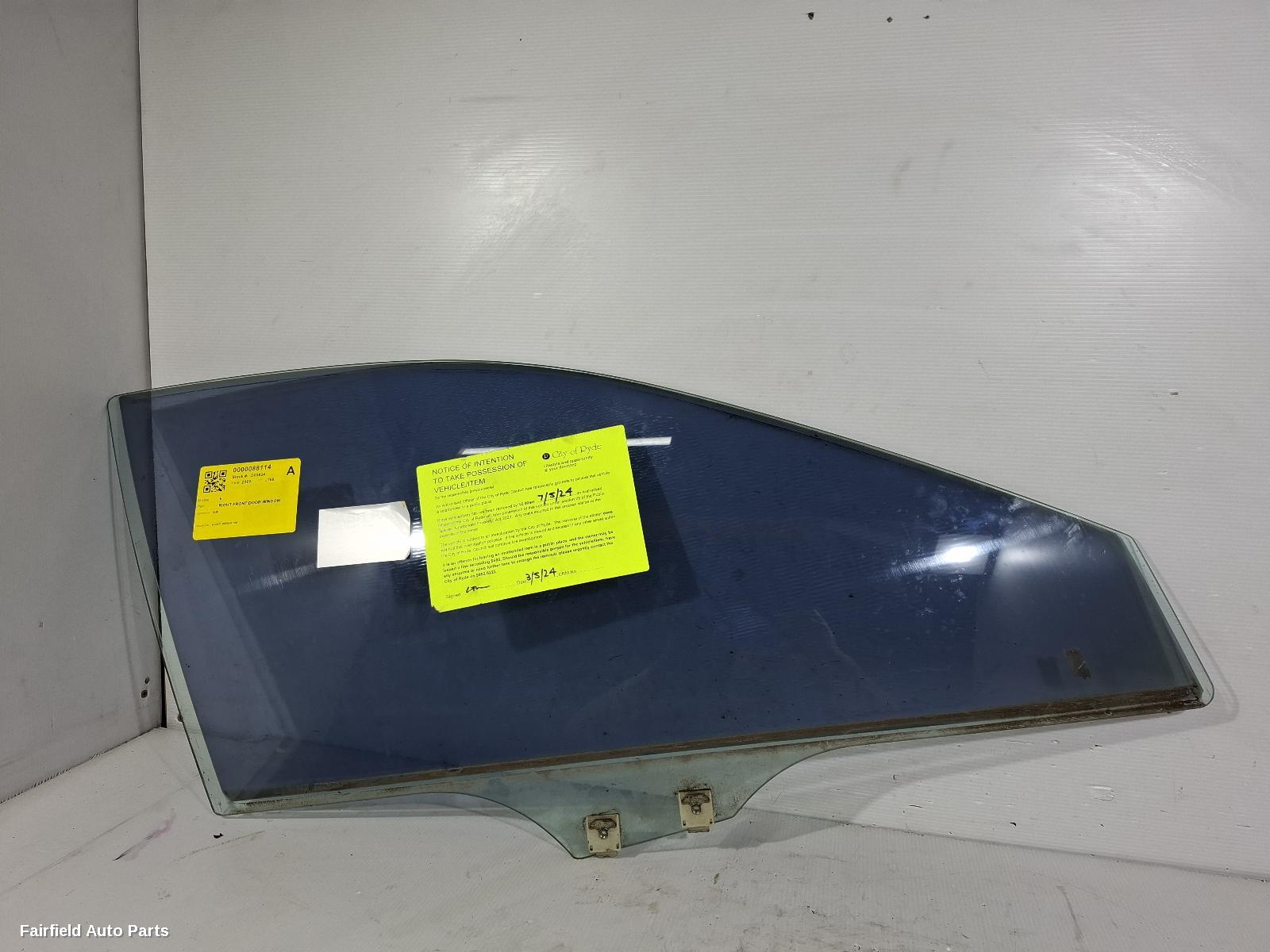 2002-2008 Mazda 6 Right Front Door Window