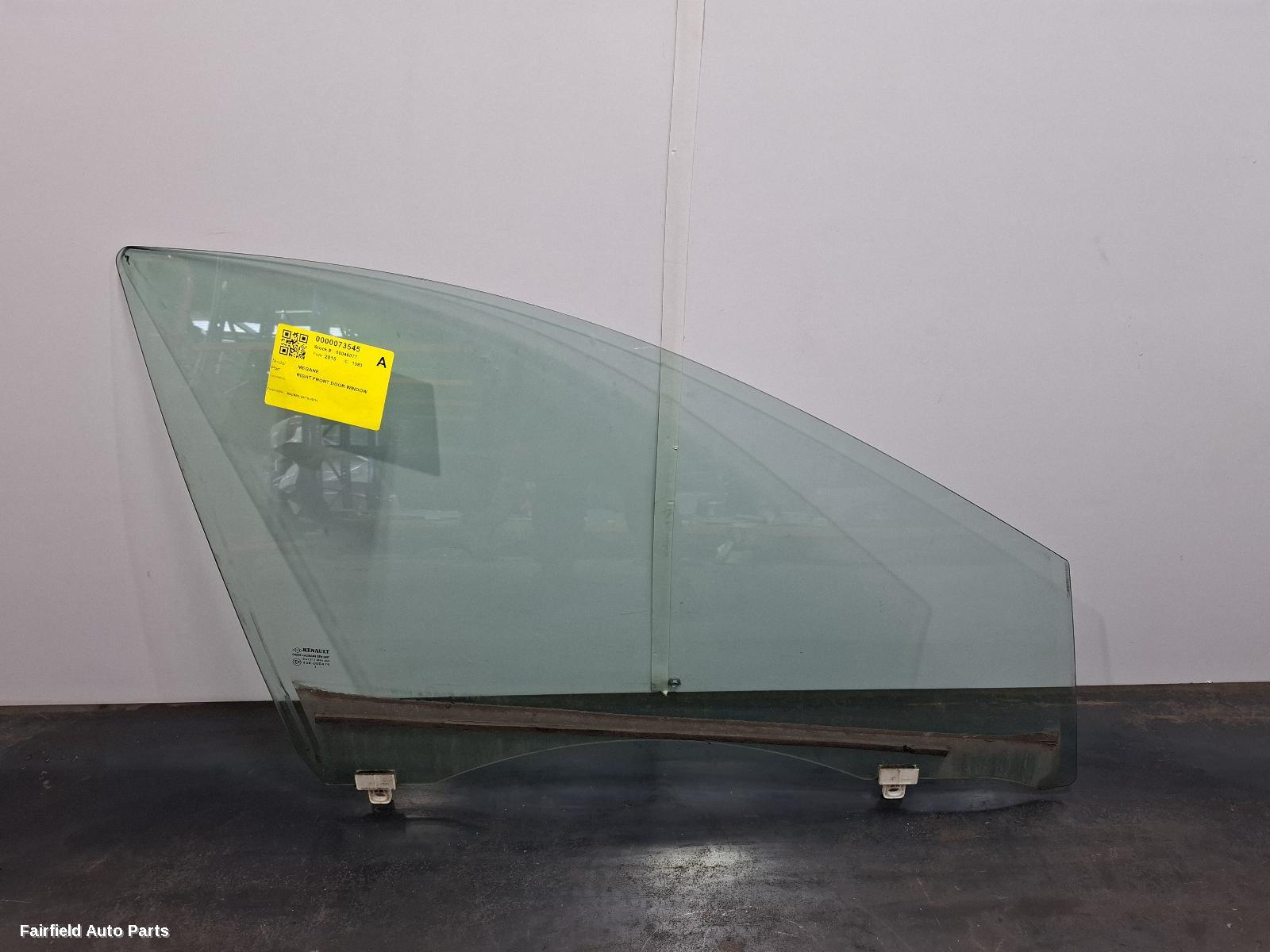 2010-2016 Renault Megane Right Front Door Window