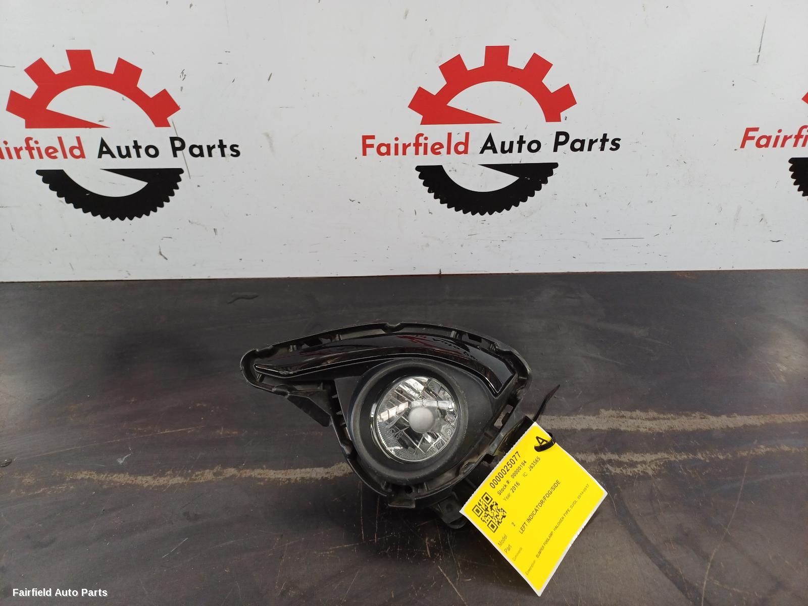 2014-2017 Mazda 2 Left Indicator Fog Side