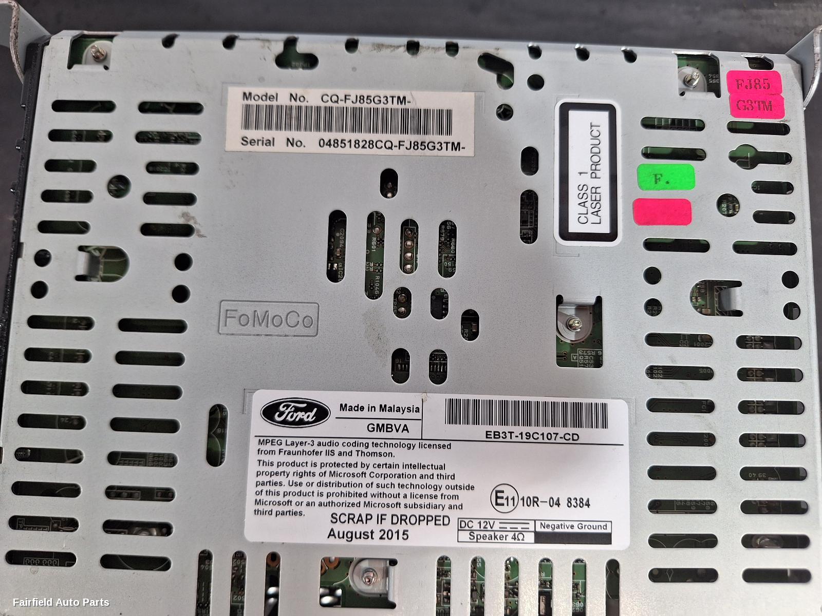 2015-2018 Ford Everest Radio Cd Dvd Sat Tv