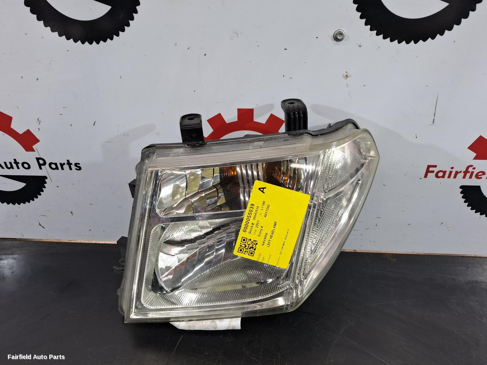 2005-2015 Nissan Navara Left Headlamp
