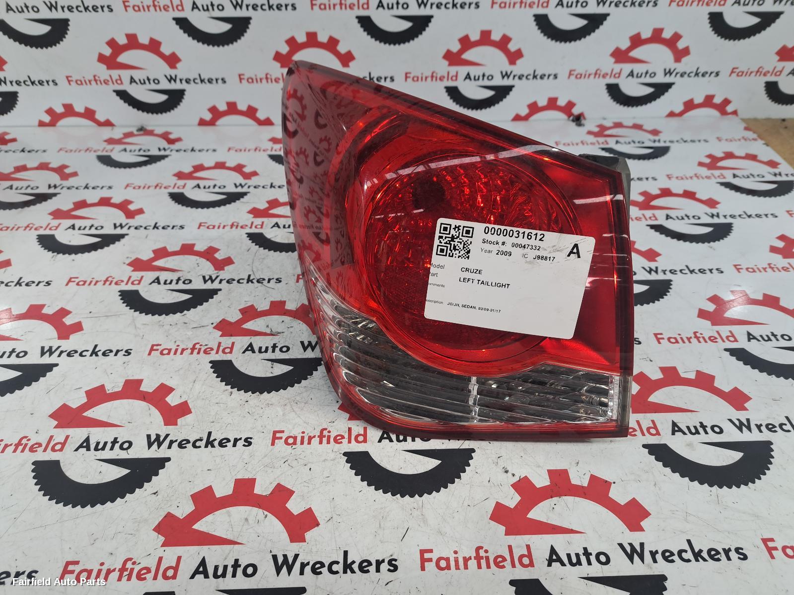 2009-2017 Holden Cruze Left Taillight