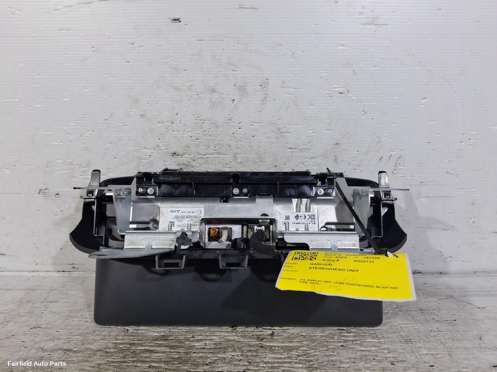 2022-2024 Nissan Qashqai Radio Cd Dvd Sat Tv