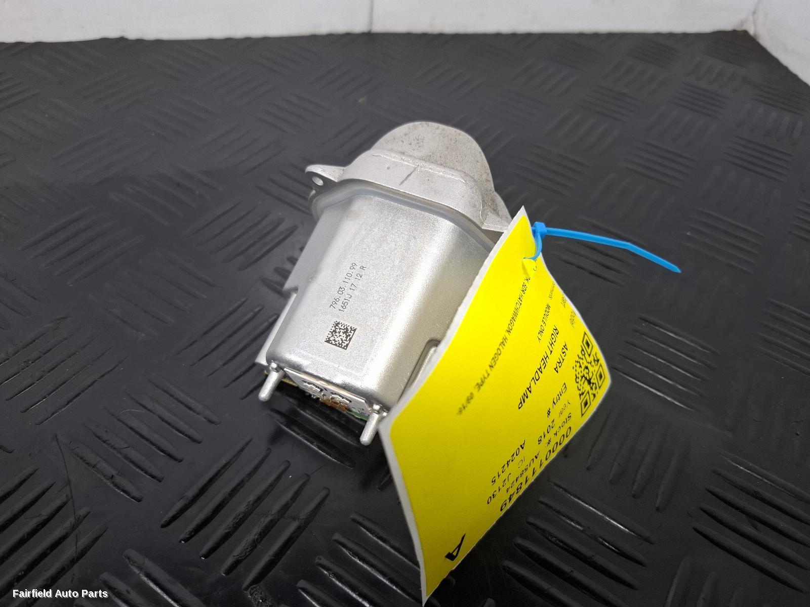 2016-2020 Holden Astra Right Headlamp