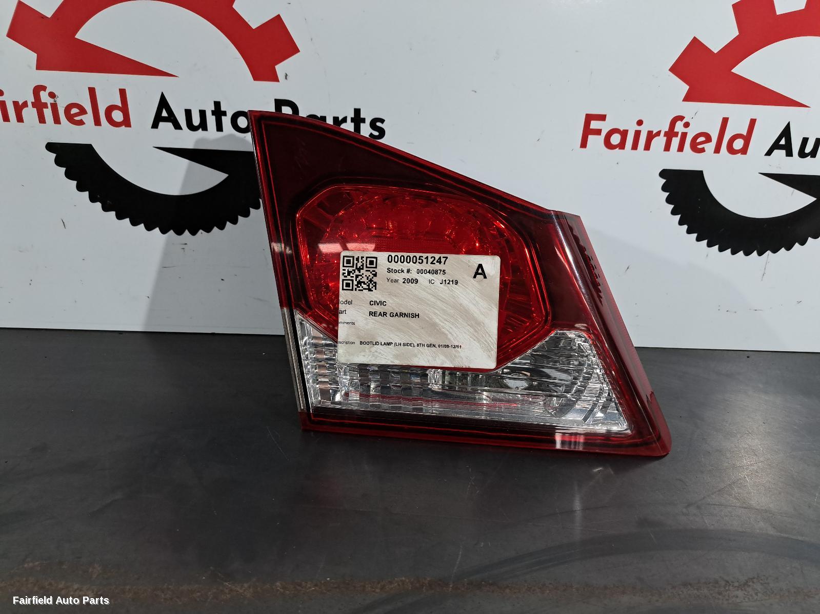 2009-2011 Honda Civic Rear Garnish