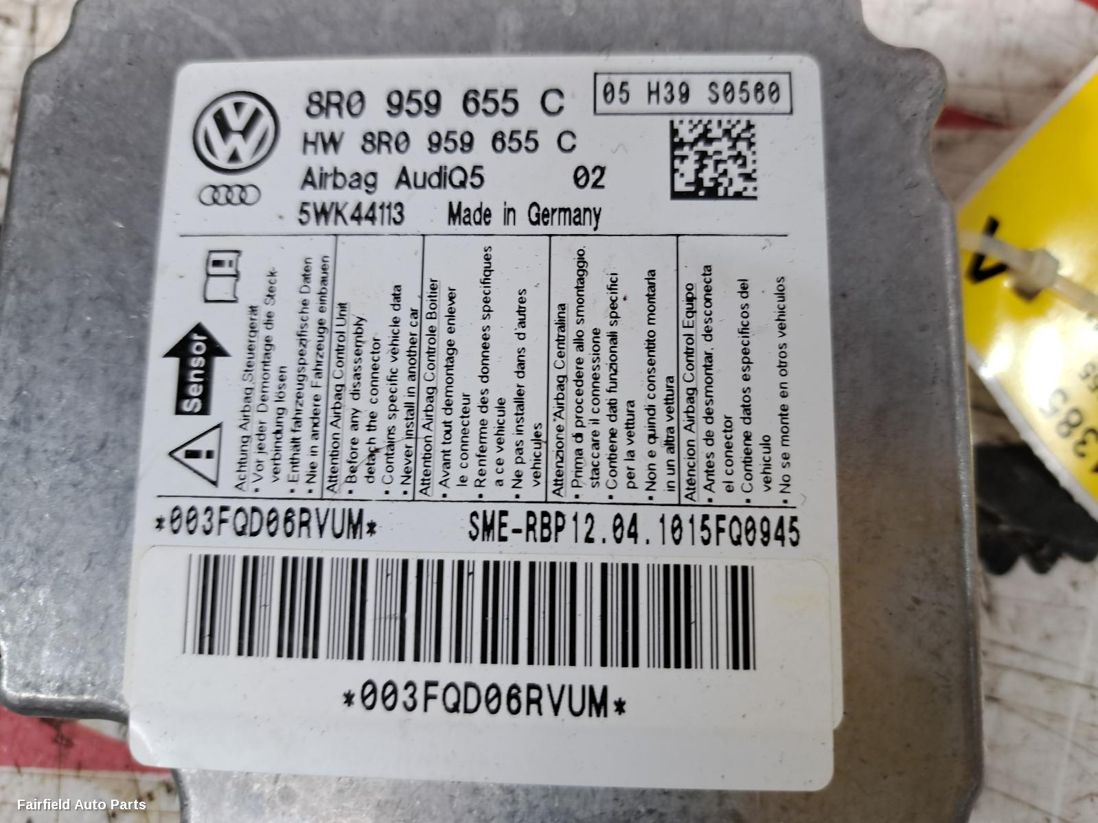 2009-2017 Audi Q5 Airbag Module Sensor