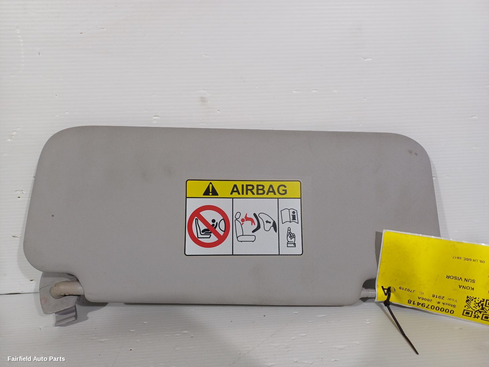 2017-2023 Hyundai Kona Sunvisor