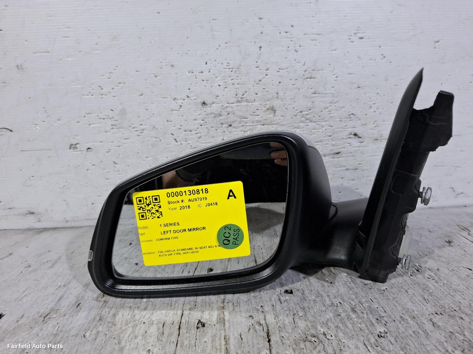 2011-2019 Bmw 1 Series Left Door Mirror