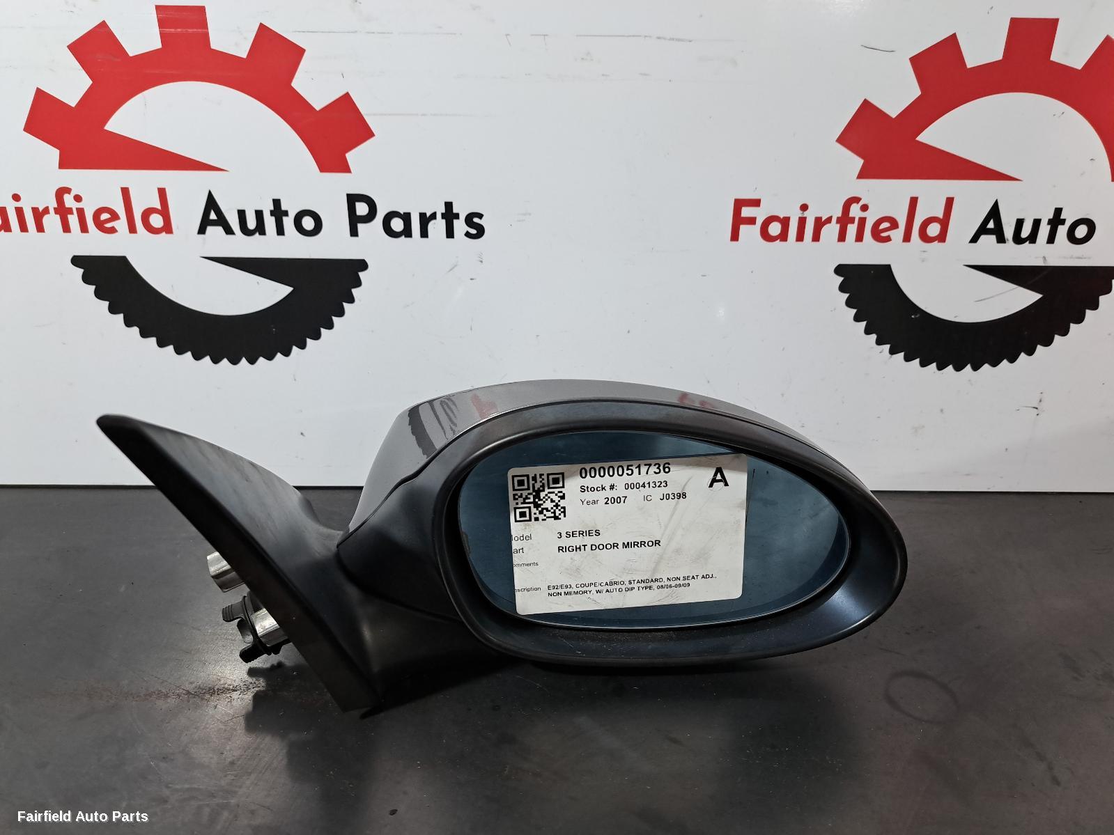 2006-2009 Bmw 3 Series Right Door Mirror