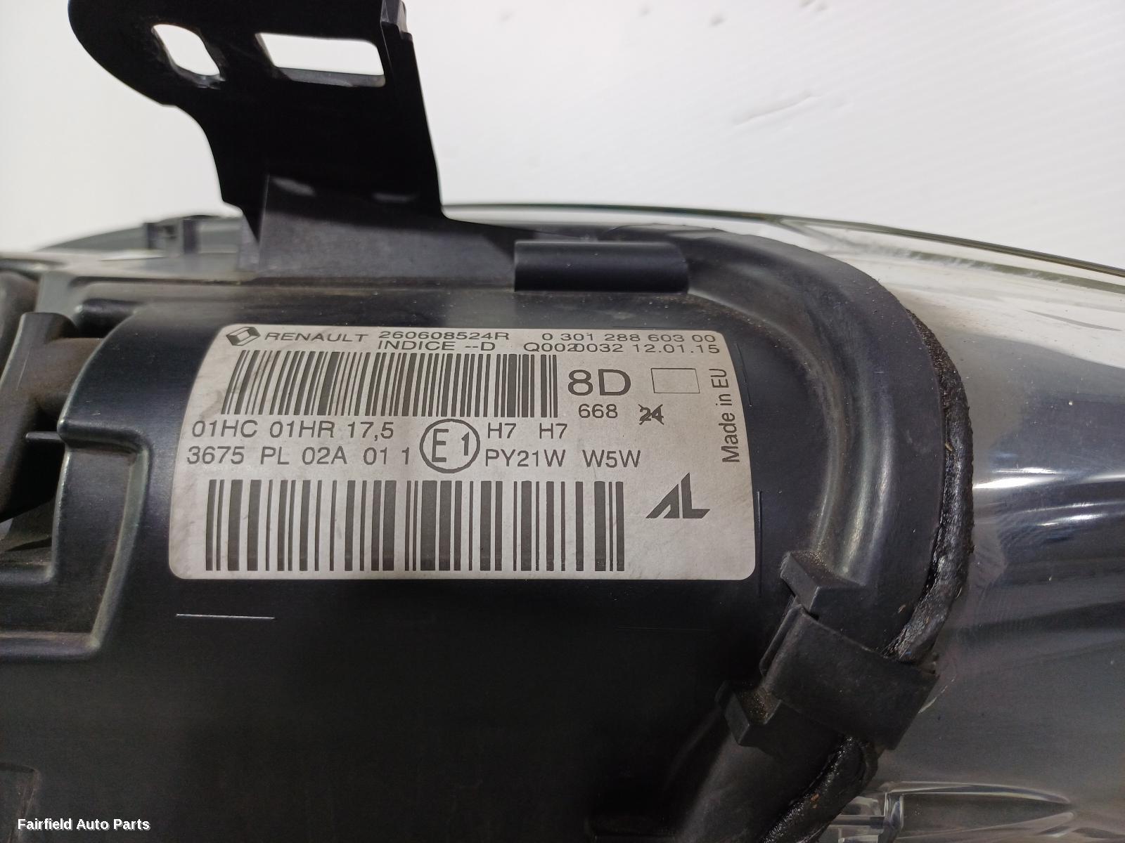 2014-2016 Renault Megane Left Headlamp
