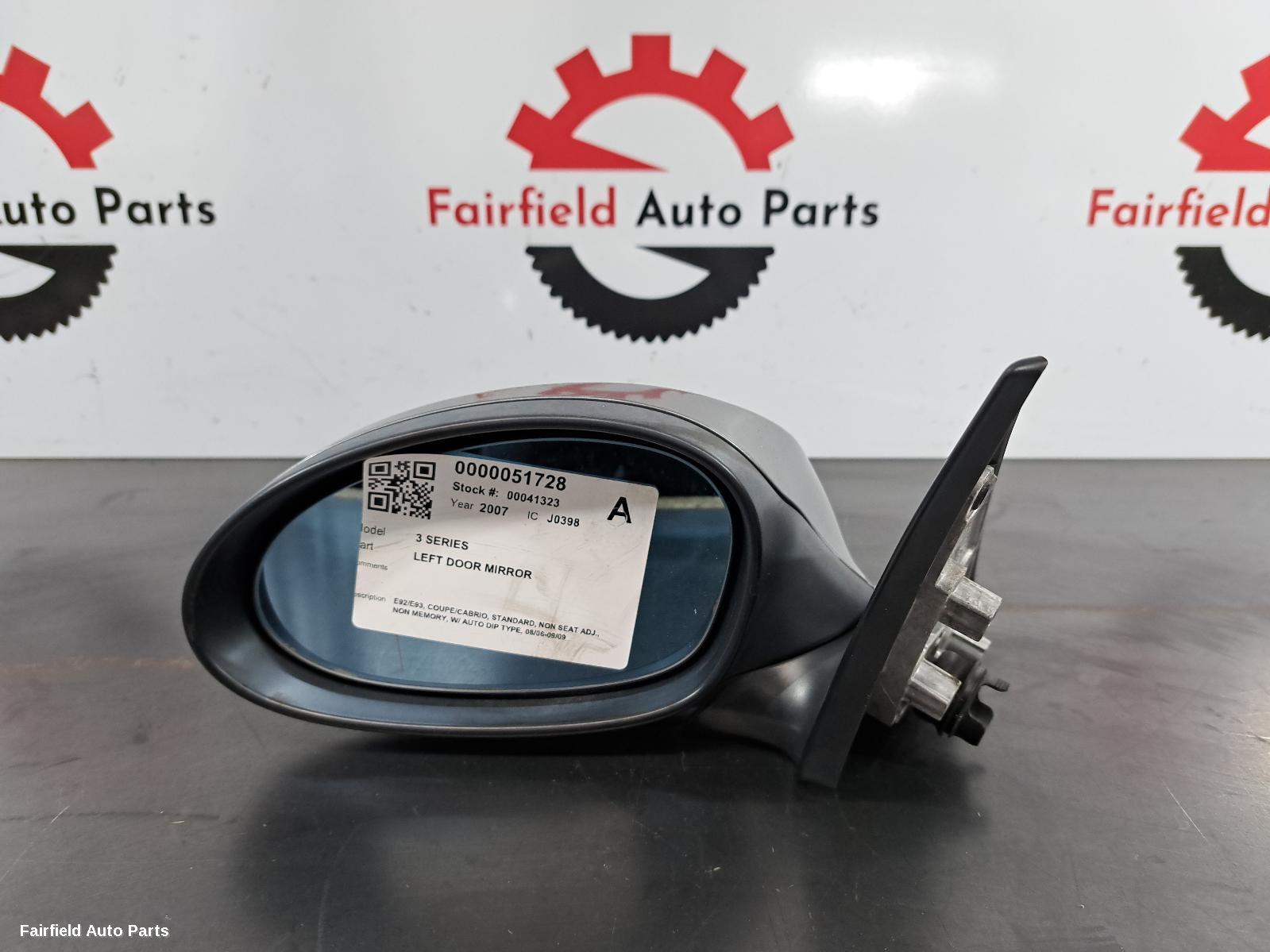 2006-2009 Bmw 3 Series Left Door Mirror