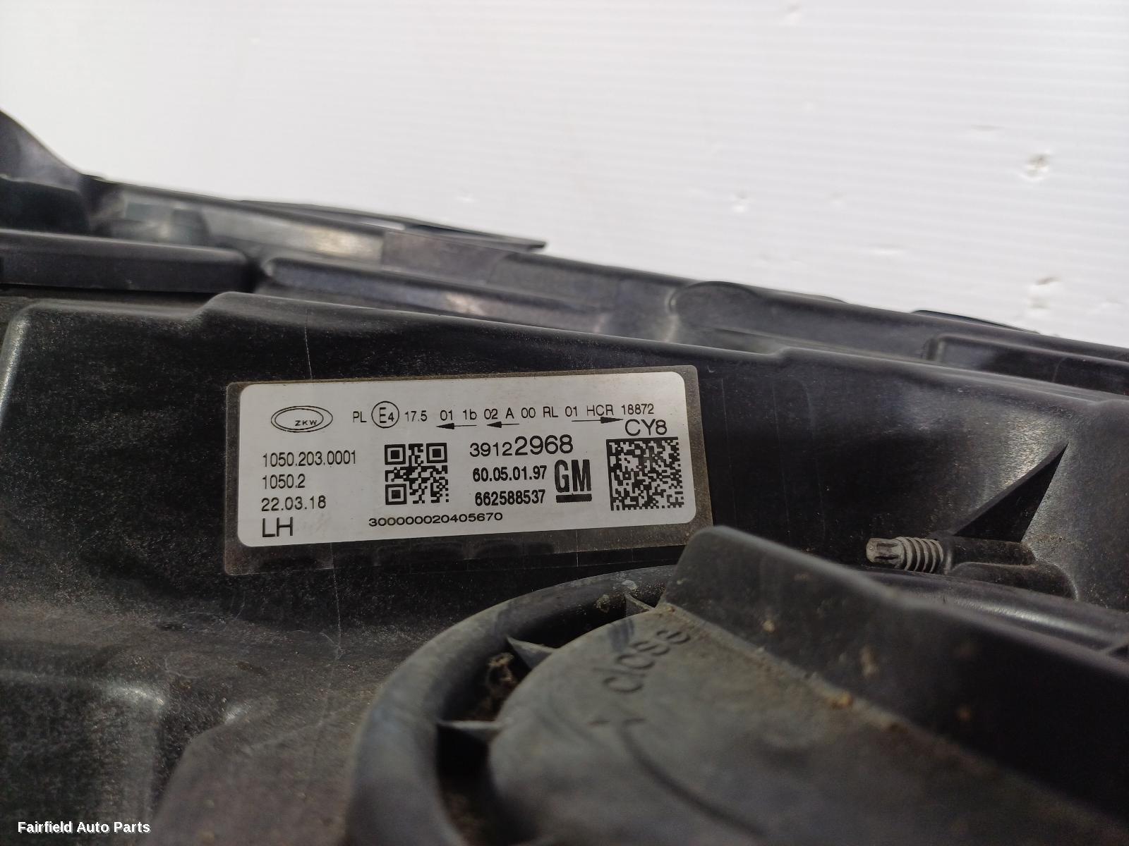 2017-2020 Holden Commodore Left Headlamp
