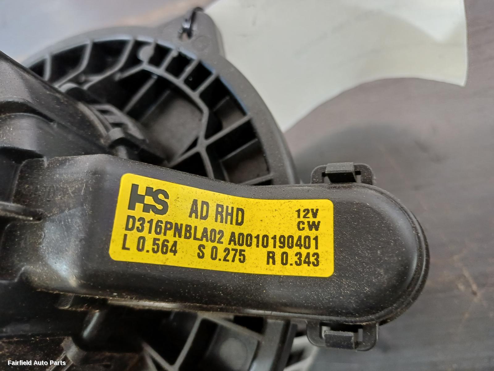 2017-2026 Hyundai I30 Heater Fan Motor