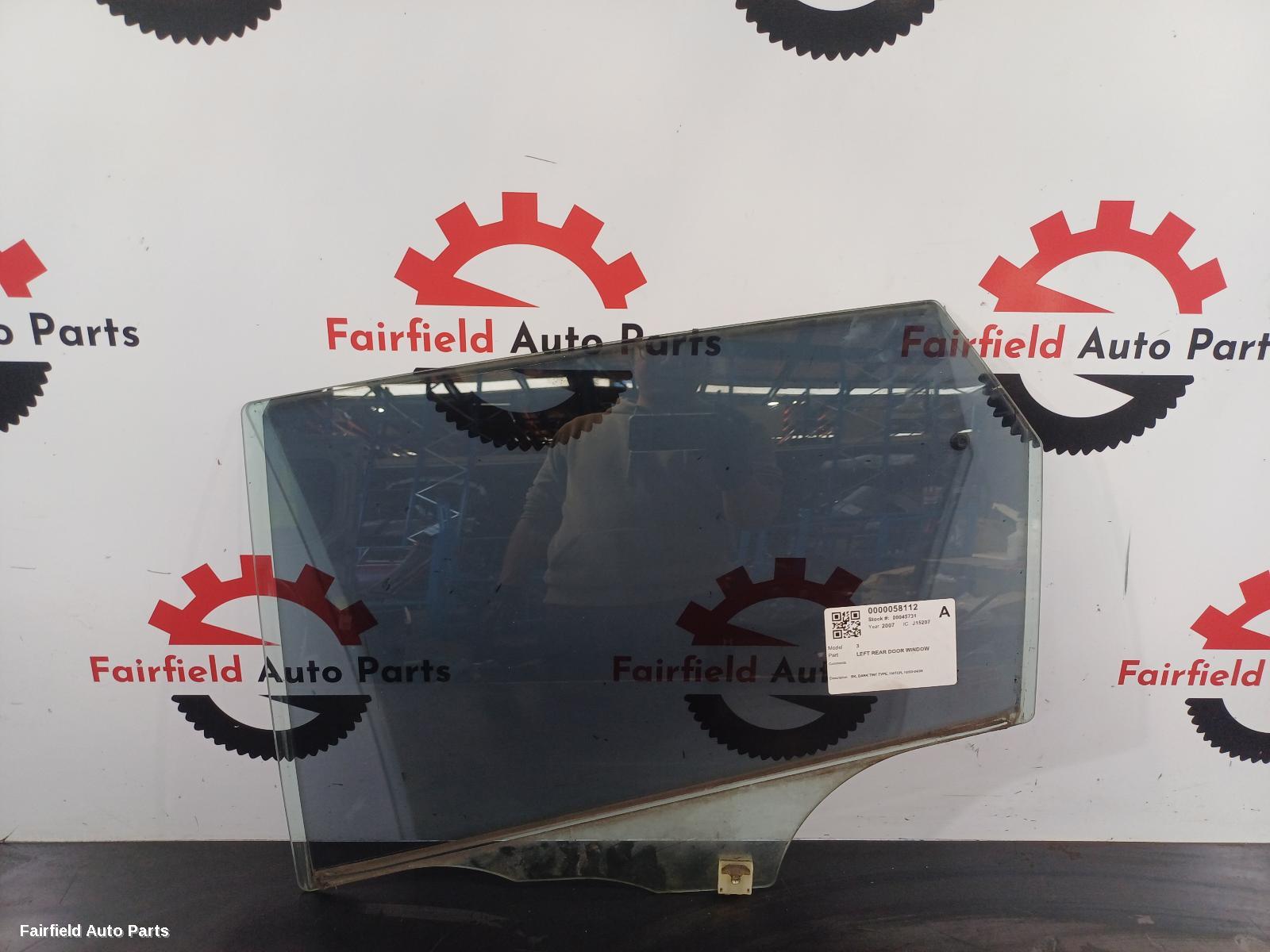 2003-2009 Mazda 3 Left Rear Door Window