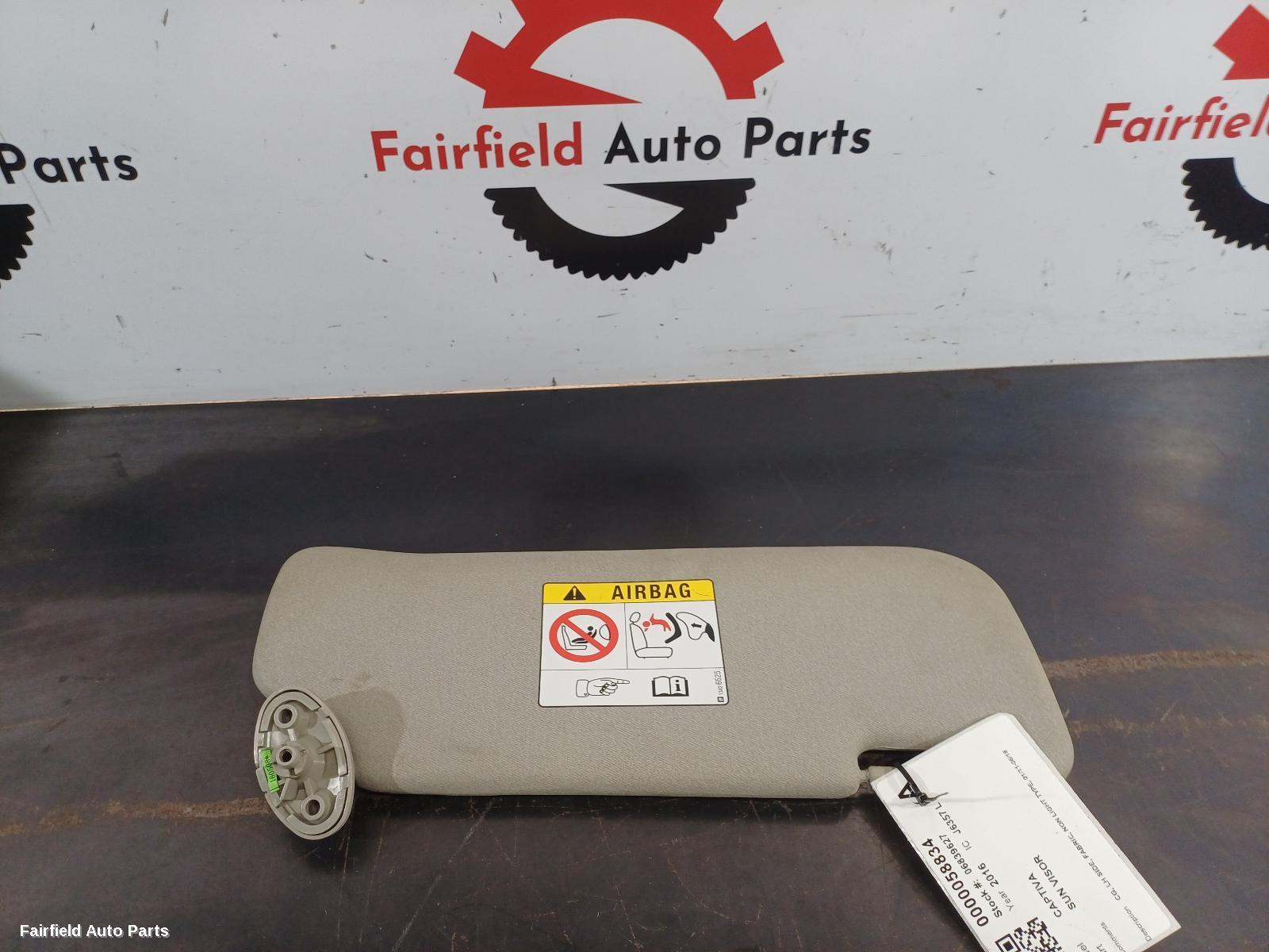 2011-2018 Holden Captiva Sunvisor