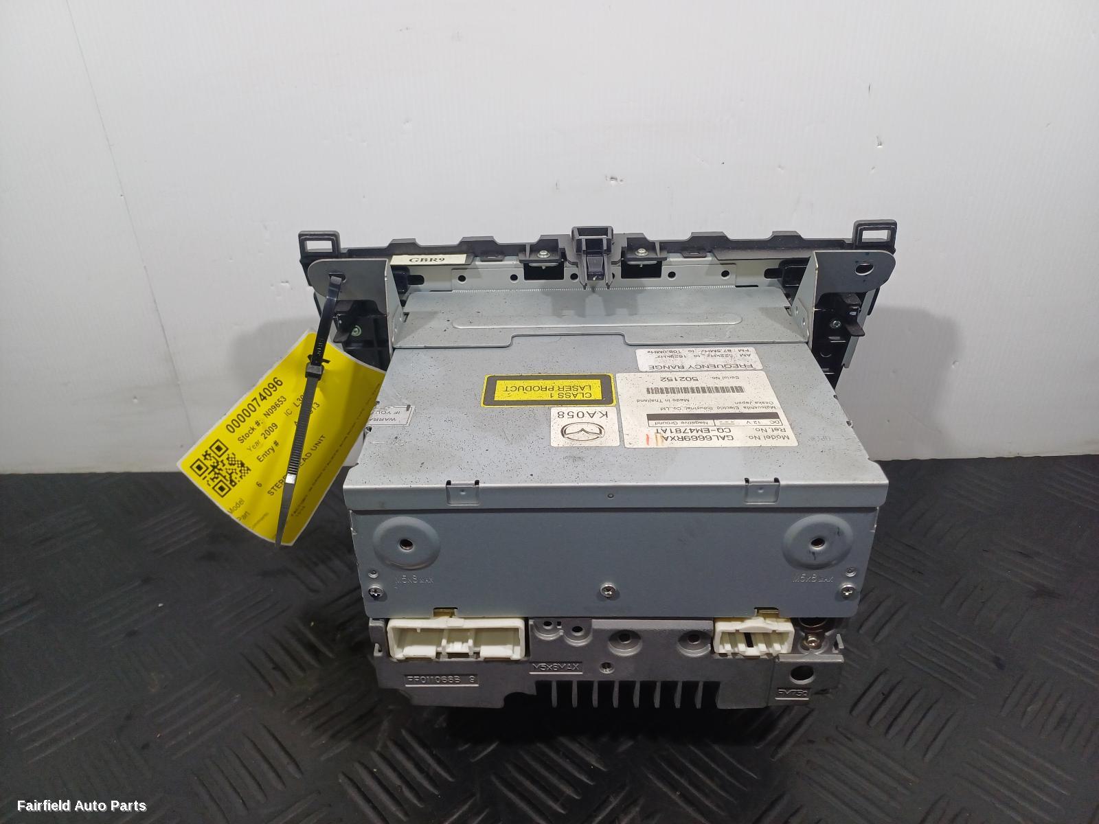 2008-2012 Mazda 6 Radio Cd Dvd Sat Tv
