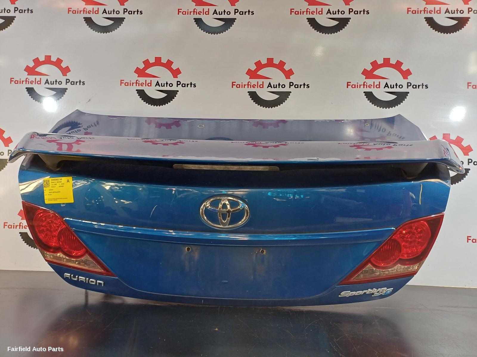 2006-2009 Toyota Aurion Bootlid Tailgate