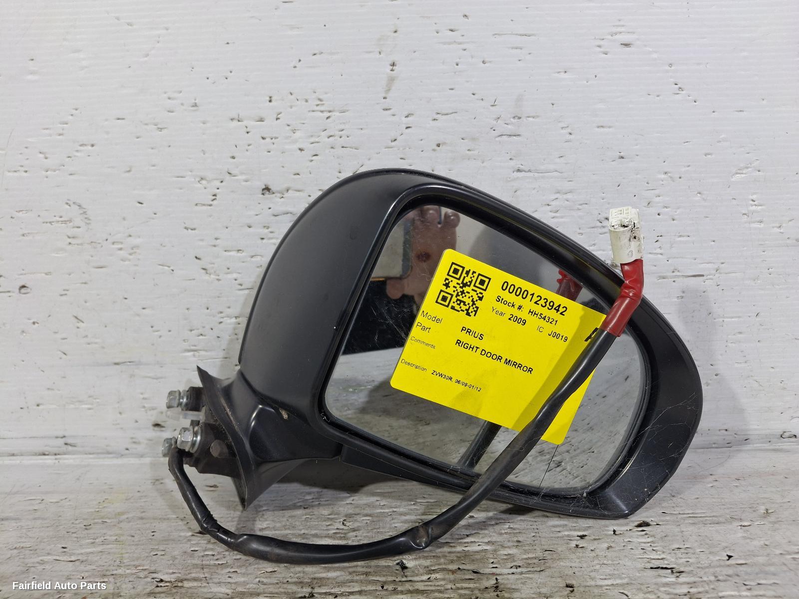 2009-2012 Toyota Prius Right Door Mirror