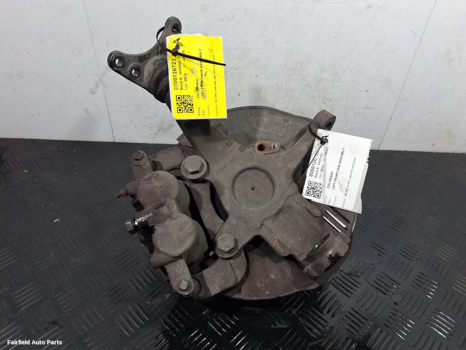 2012-2016 Holden Colorado Left Front Hub Assembly