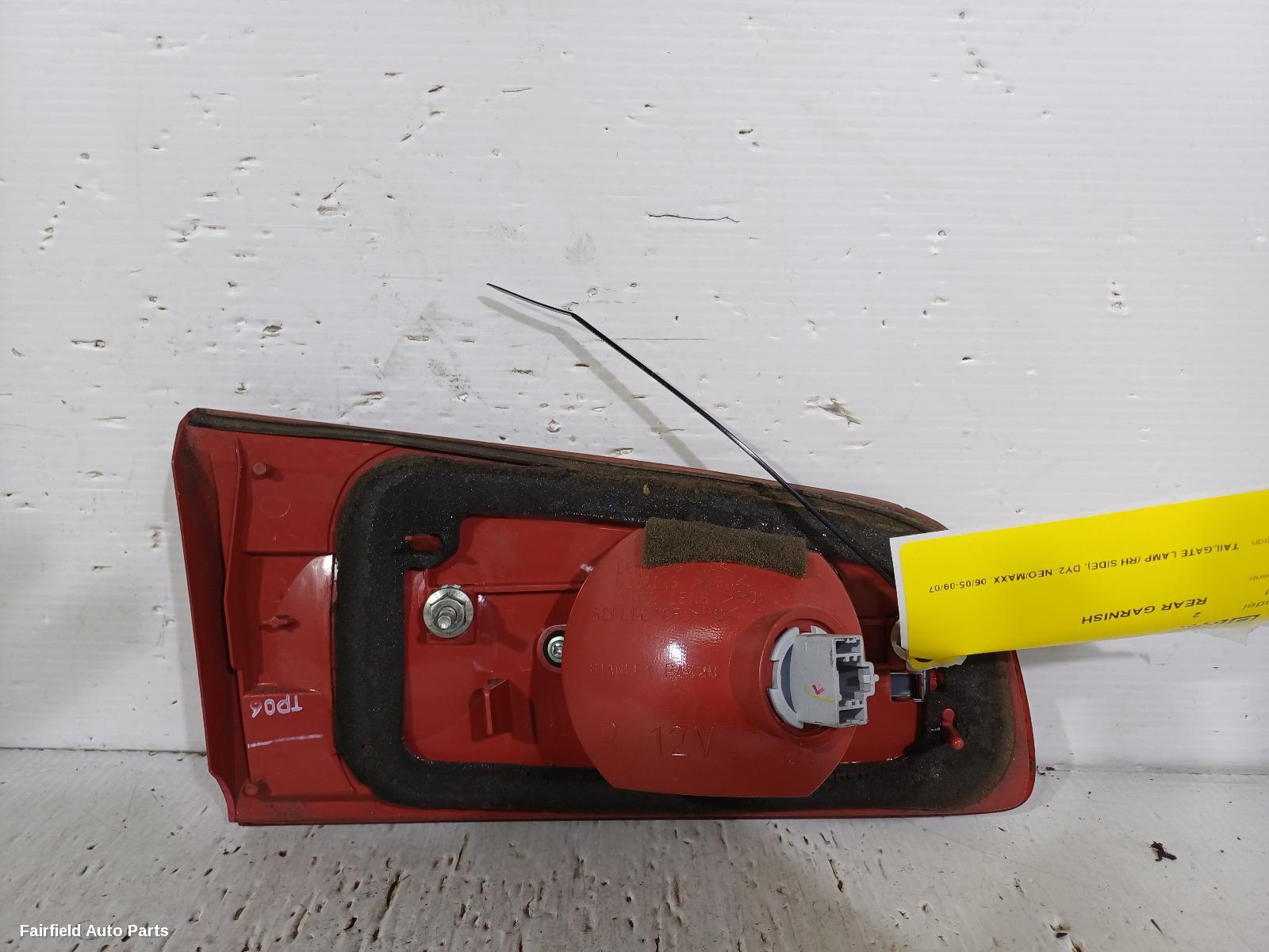 2005-2007 Mazda 2 Rear Garnish