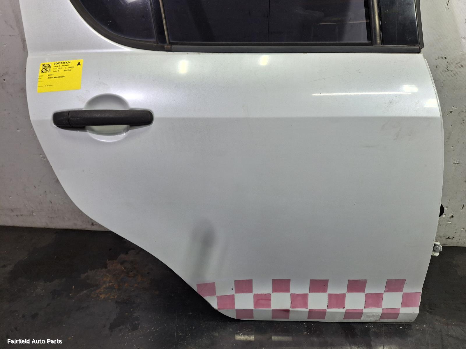 2010-2017 Suzuki Swift Right Rear Door Sliding